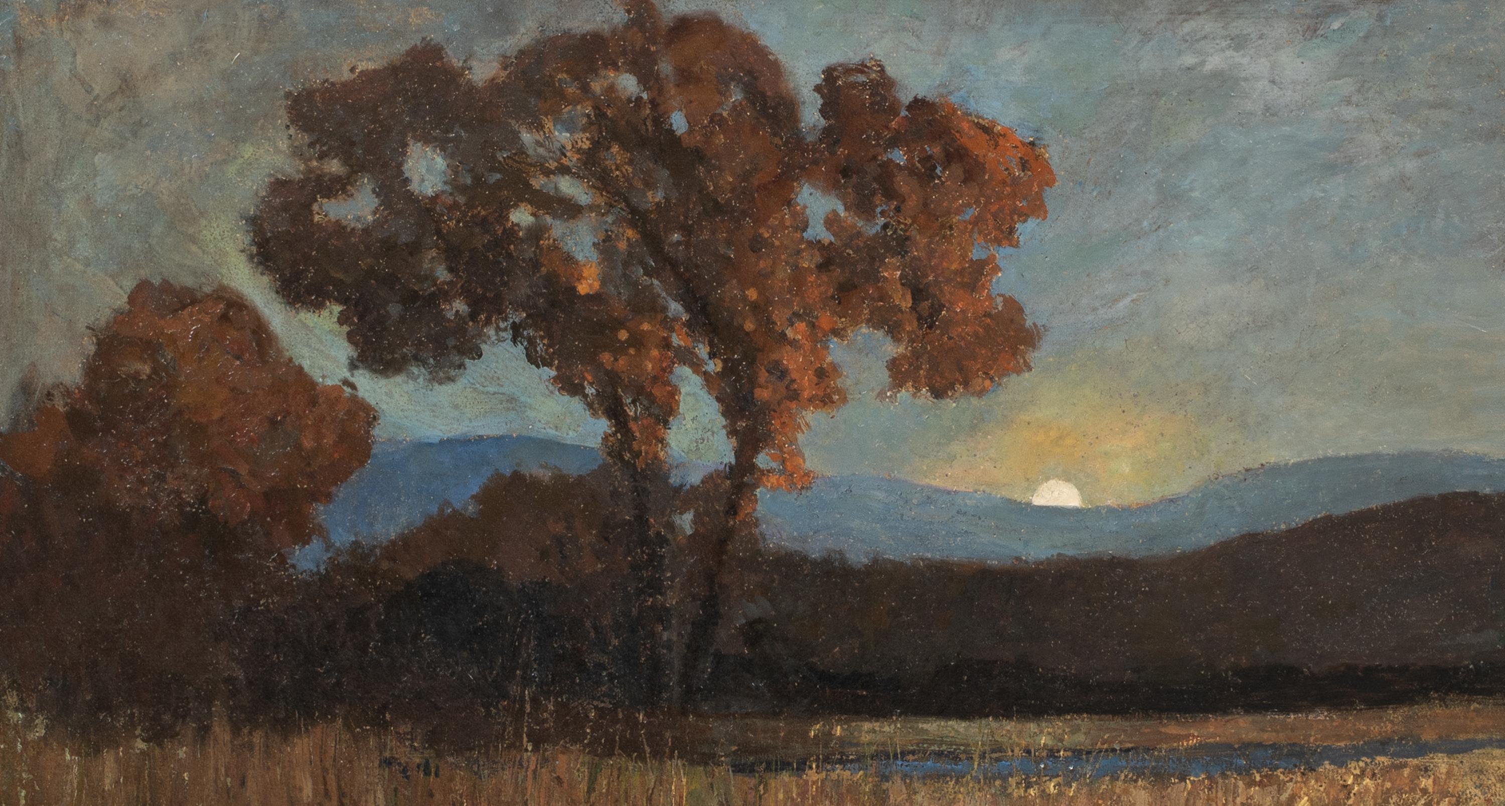 Essex: October Twilight, 19th Century  by Sir George CLAUSEN (1852-1944)  For Sale 7