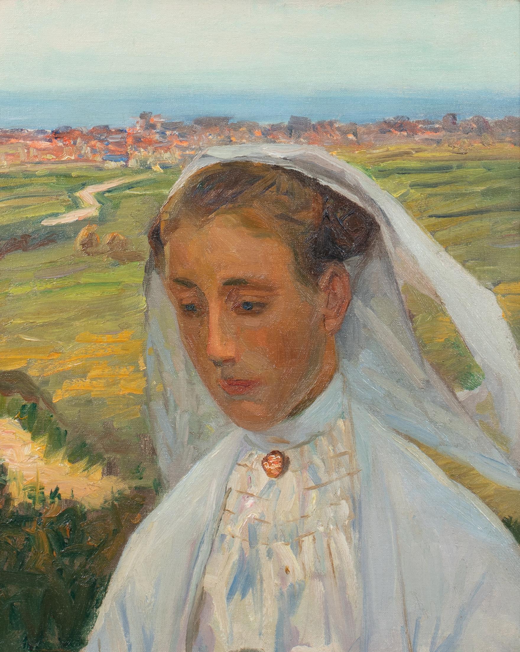 claudio amici painter portrait of a bride