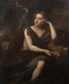 A Young Gentleman Posing As Saint John In The Wilderness, 18th Century  