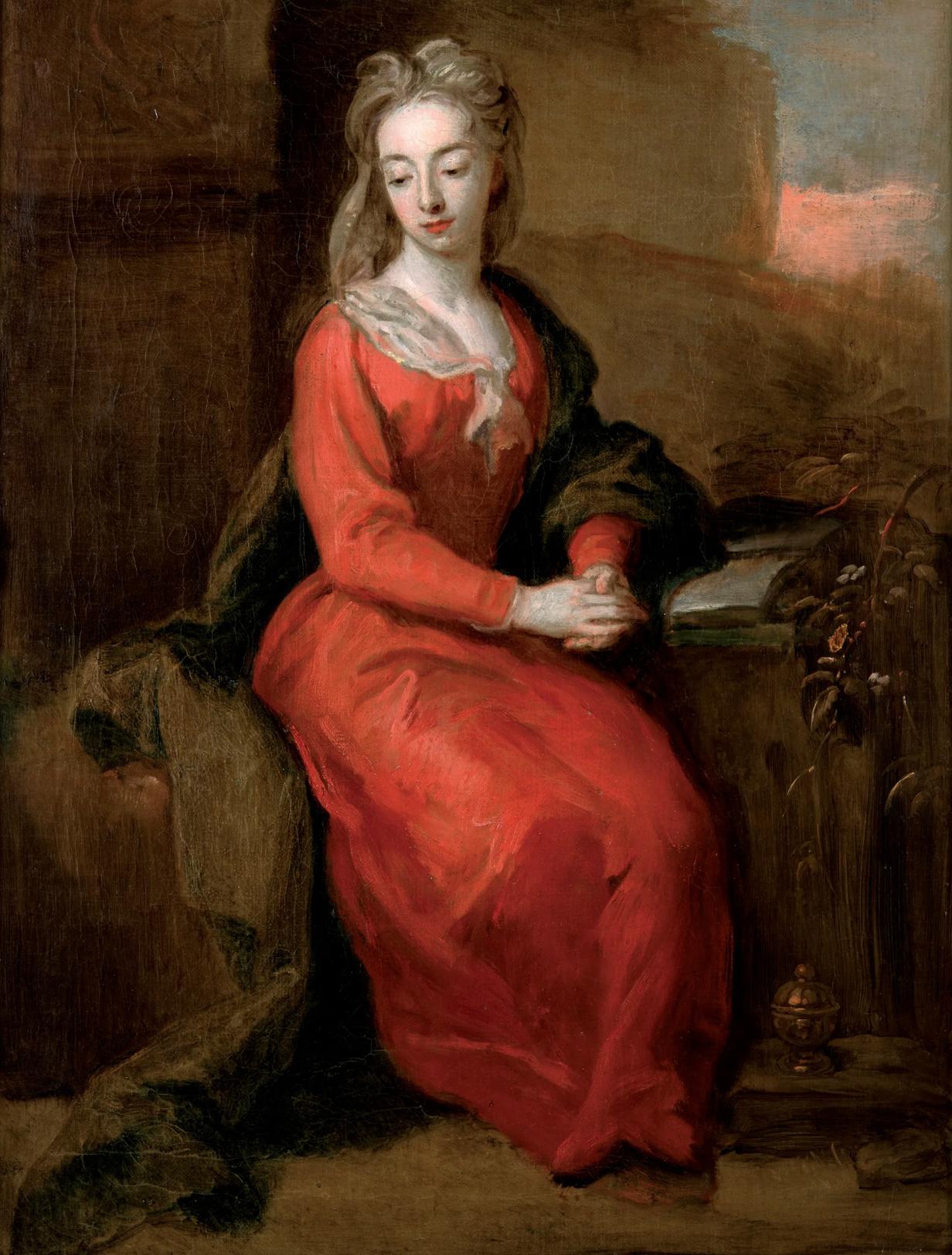 Full length portrait of Lady Elizabeth Cromwell as the Magdalen