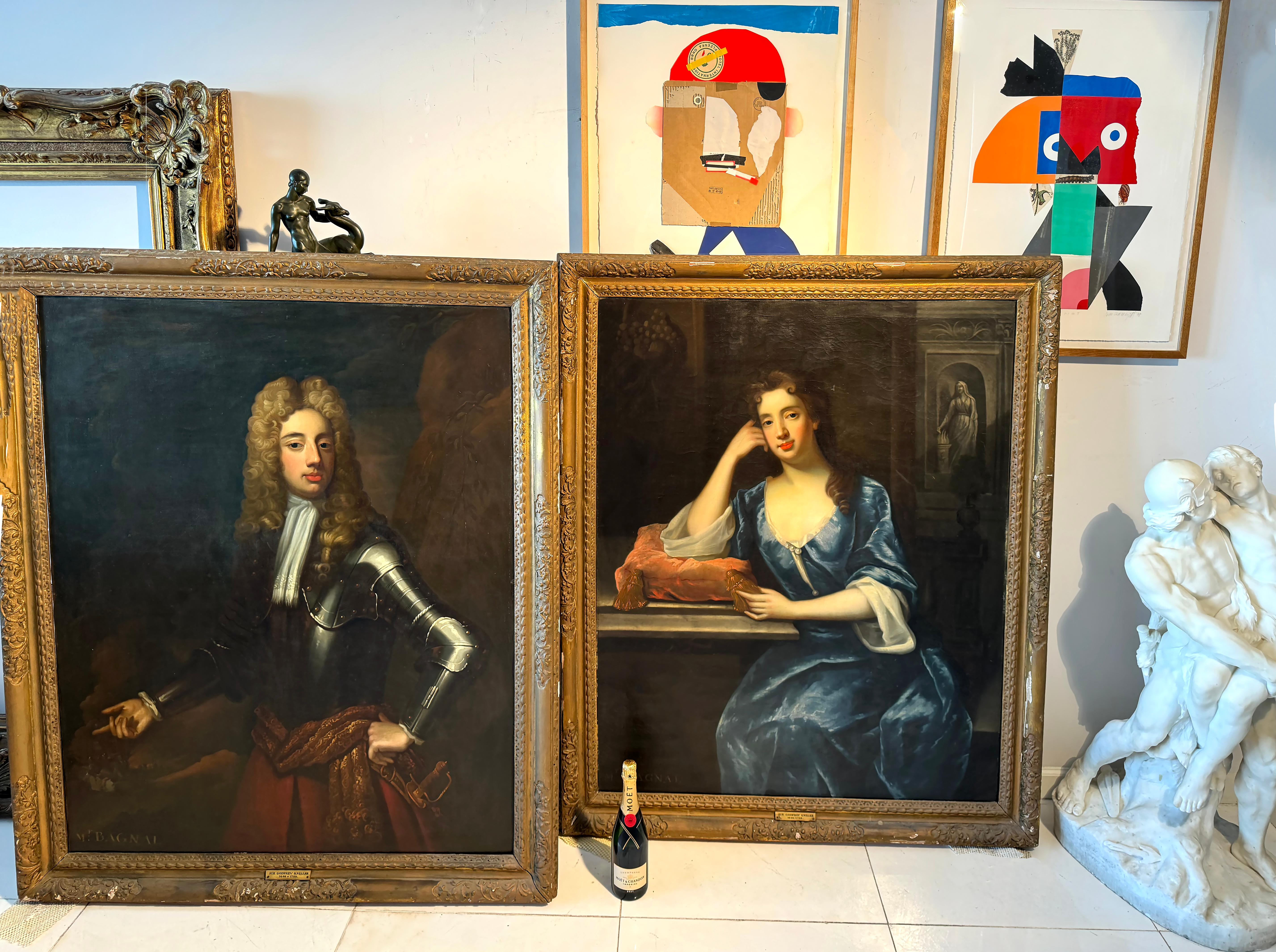 Mrs. Bagnel,  Studio of Sir Godfrey Kneller 4