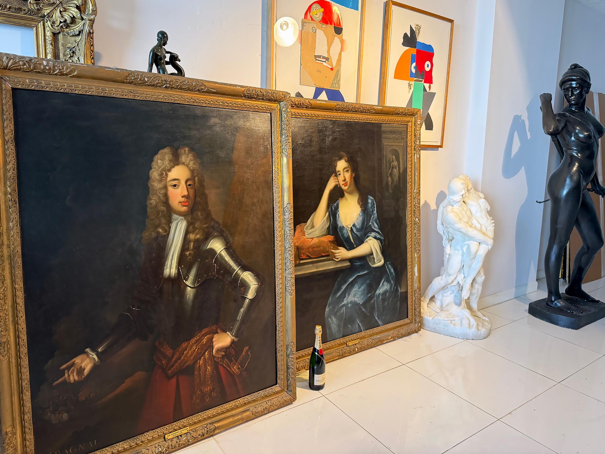 Mrs. Bagnel,  Studio of Sir Godfrey Kneller 5