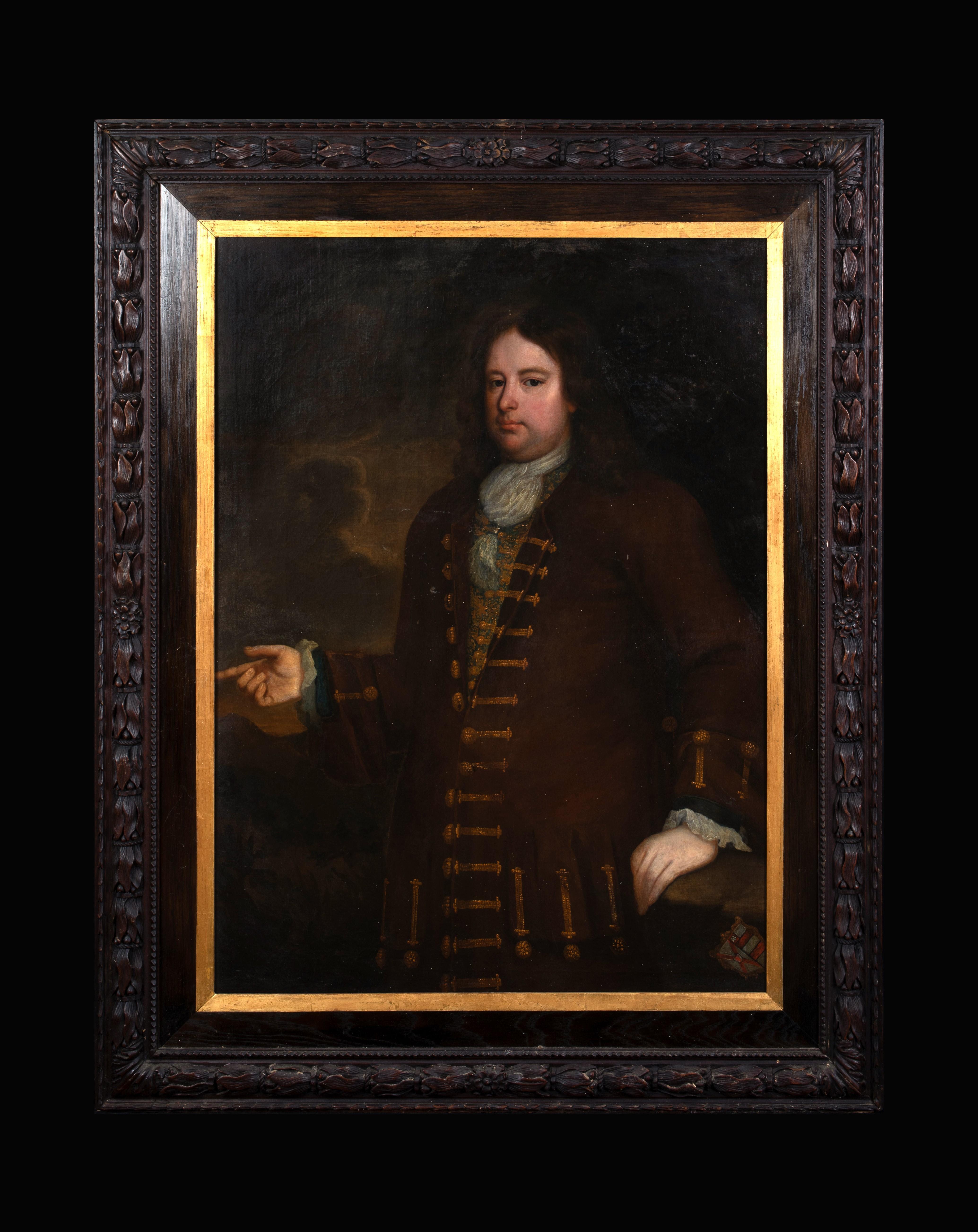 Portrait Identified As Charles Montagu, 1st Earl of Halifax (1661-1715), circa 1695

Founder Of The Bank Of England

circle of SIR GODFREY KNELLER (1646-1723)

Large 17th Century Portrait of a gentleman identified as Charles Montagu, 1st Earl of