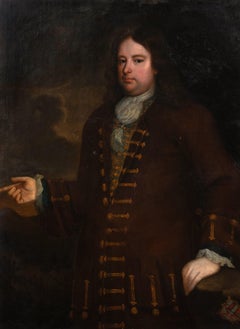 Antique Portrait Identified As Charles Montagu, 1st Earl of Halifax (1661-1715)