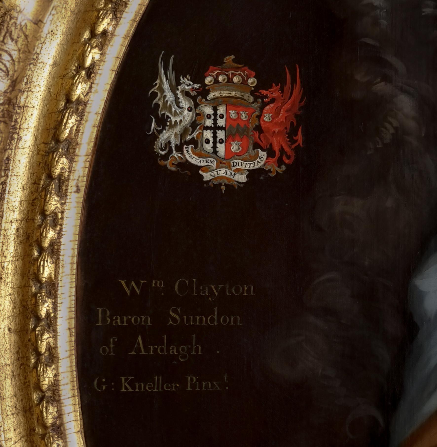 Portrait Gentleman, William Clayton, 1st Baron Sundon, Studio of Godfrey Kneller 3