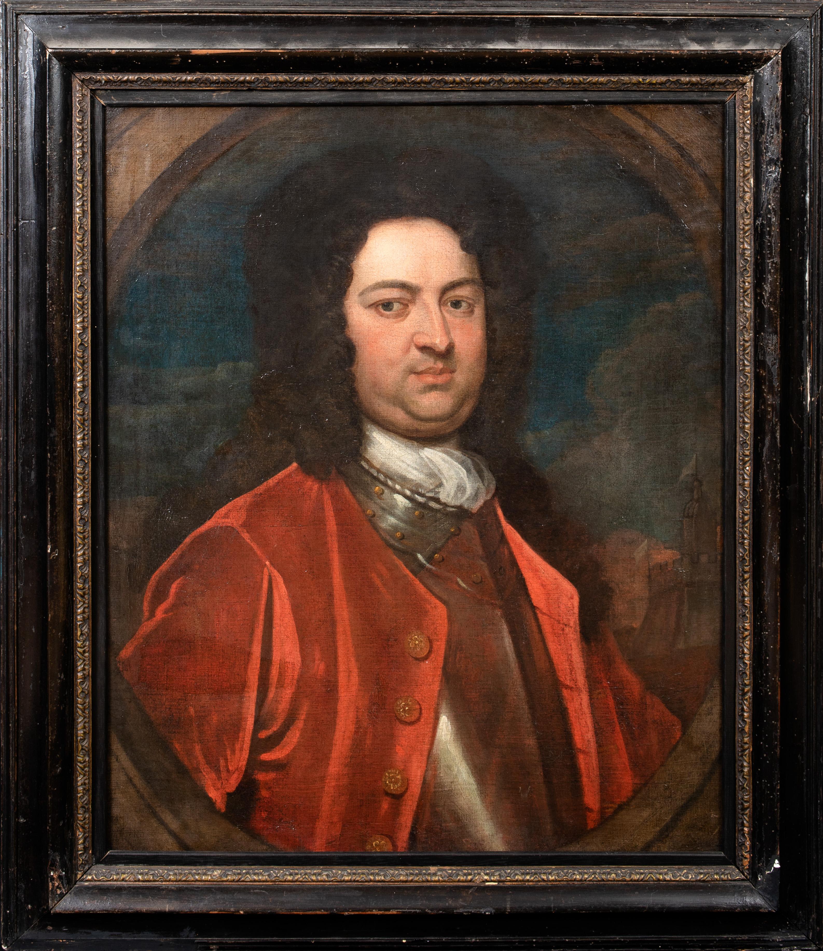Portrait Of A Senior British Military Officer, Identified as Charles Sackville,  - Painting by Sir Godfrey Kneller