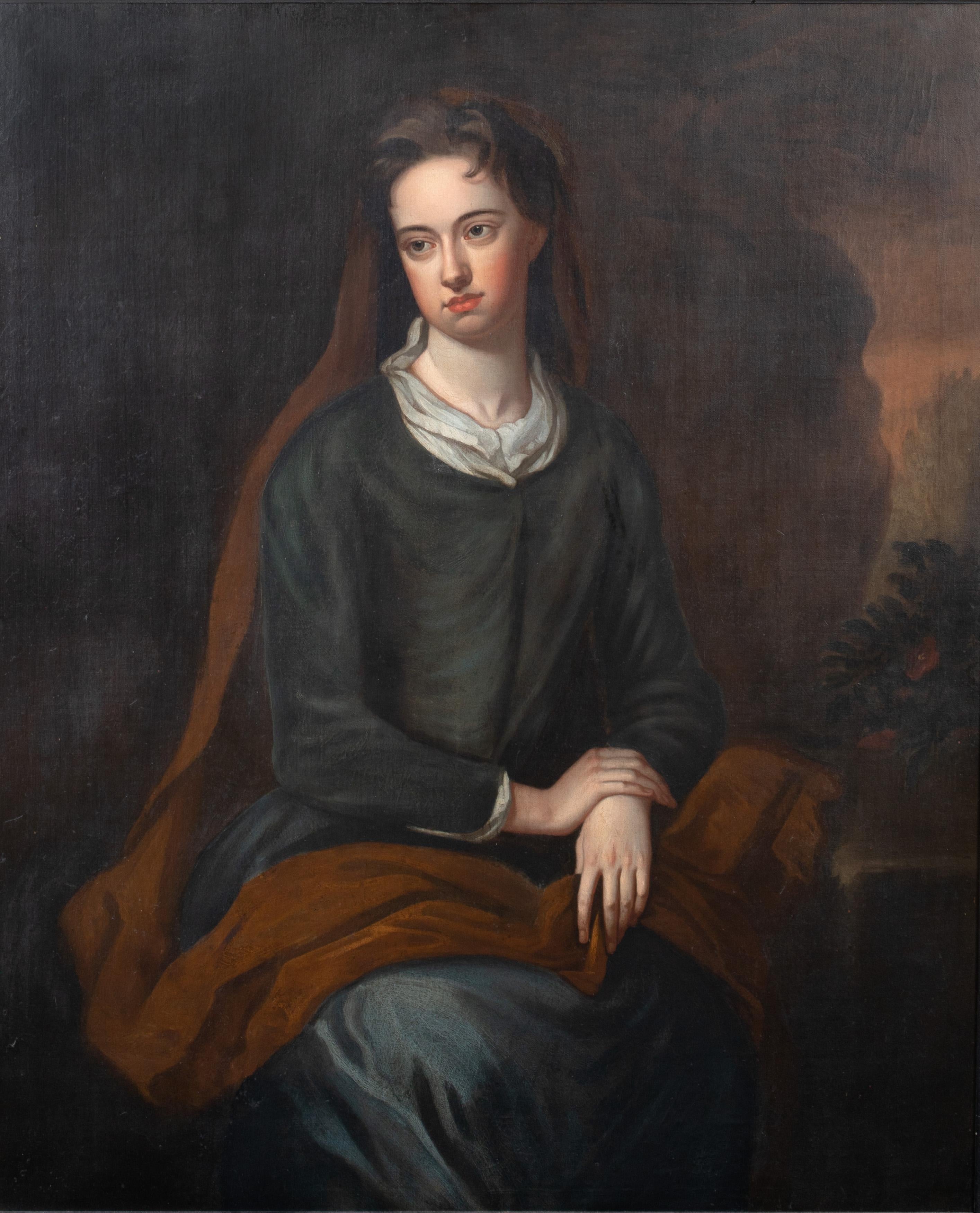Portrait de Sarah Churchill, duchesse de Marlborough (1660-1744), 17ème siècle - Noir Portrait Painting par Sir Godfrey Kneller