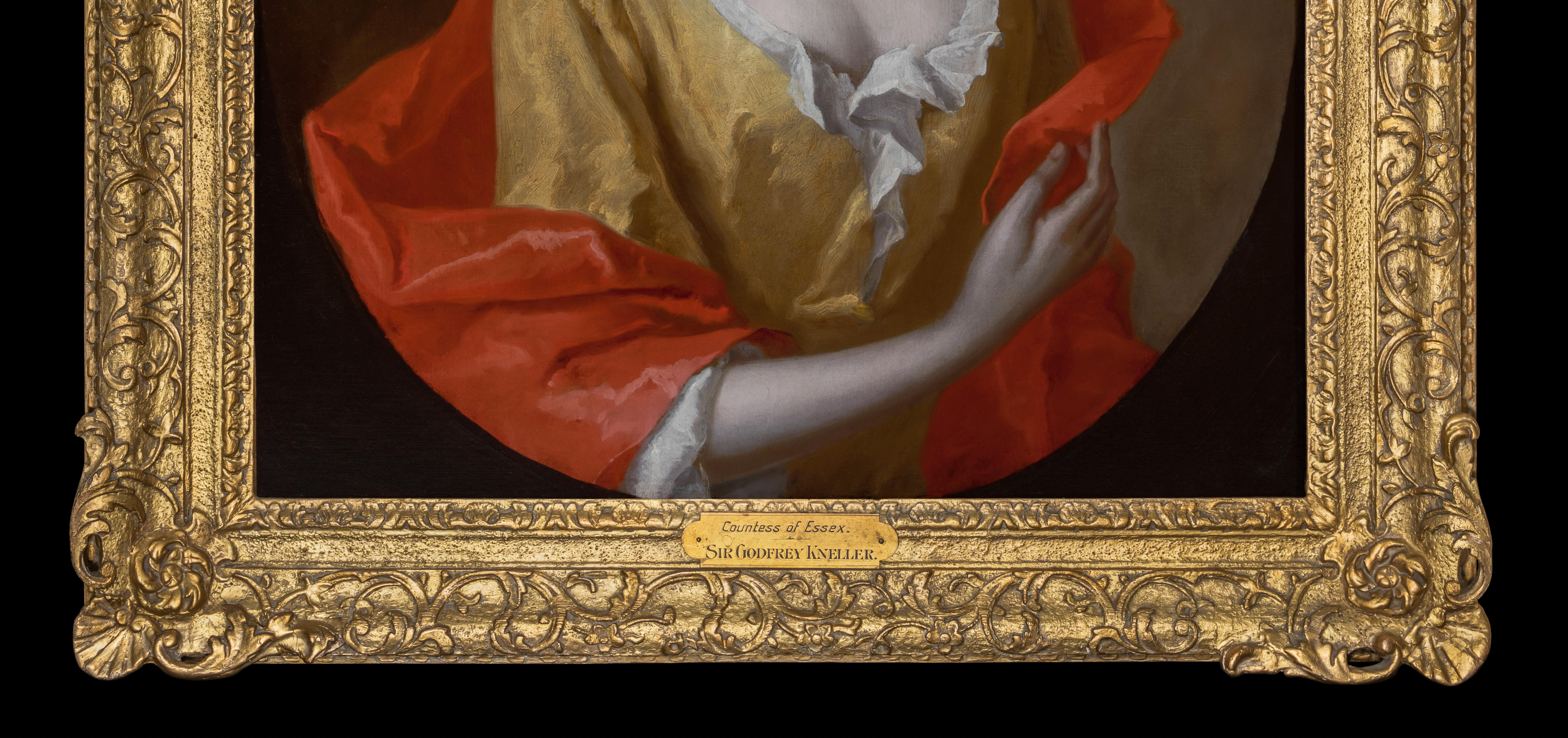 Portrait Painting of Lady Mary Capel, Countess of Essex in a Yellow Dress c.1698 For Sale 1
