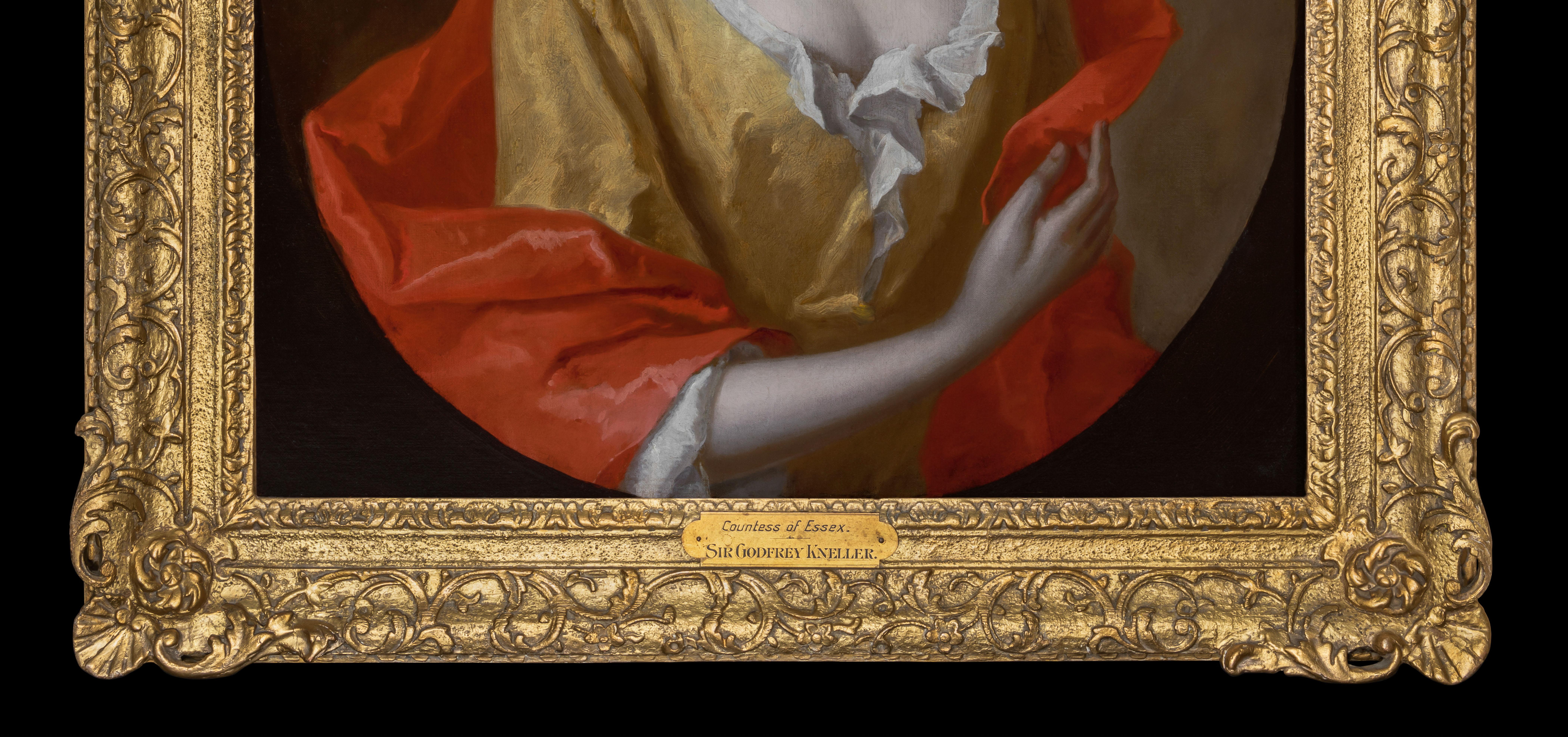 Retrato de Lady Mary Capel, condesa de Essex, con vestido amarillo c.1698 - Art Antiguos maestros de Sir Godfrey Kneller