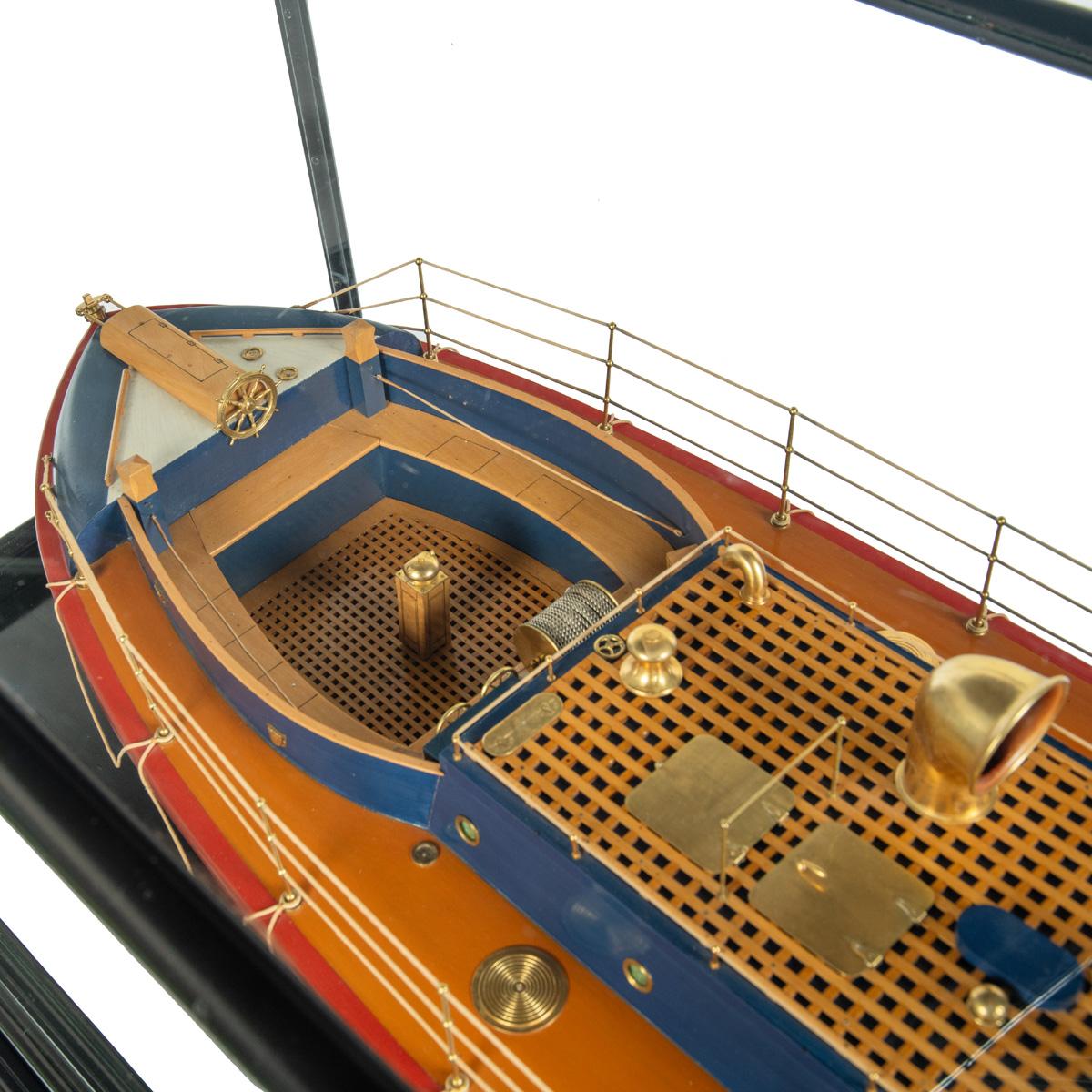 Brass Sir Harold Dudley Clayton’s Hydraulic Steam Lifeboat: City of Glasgow, 1894 For Sale