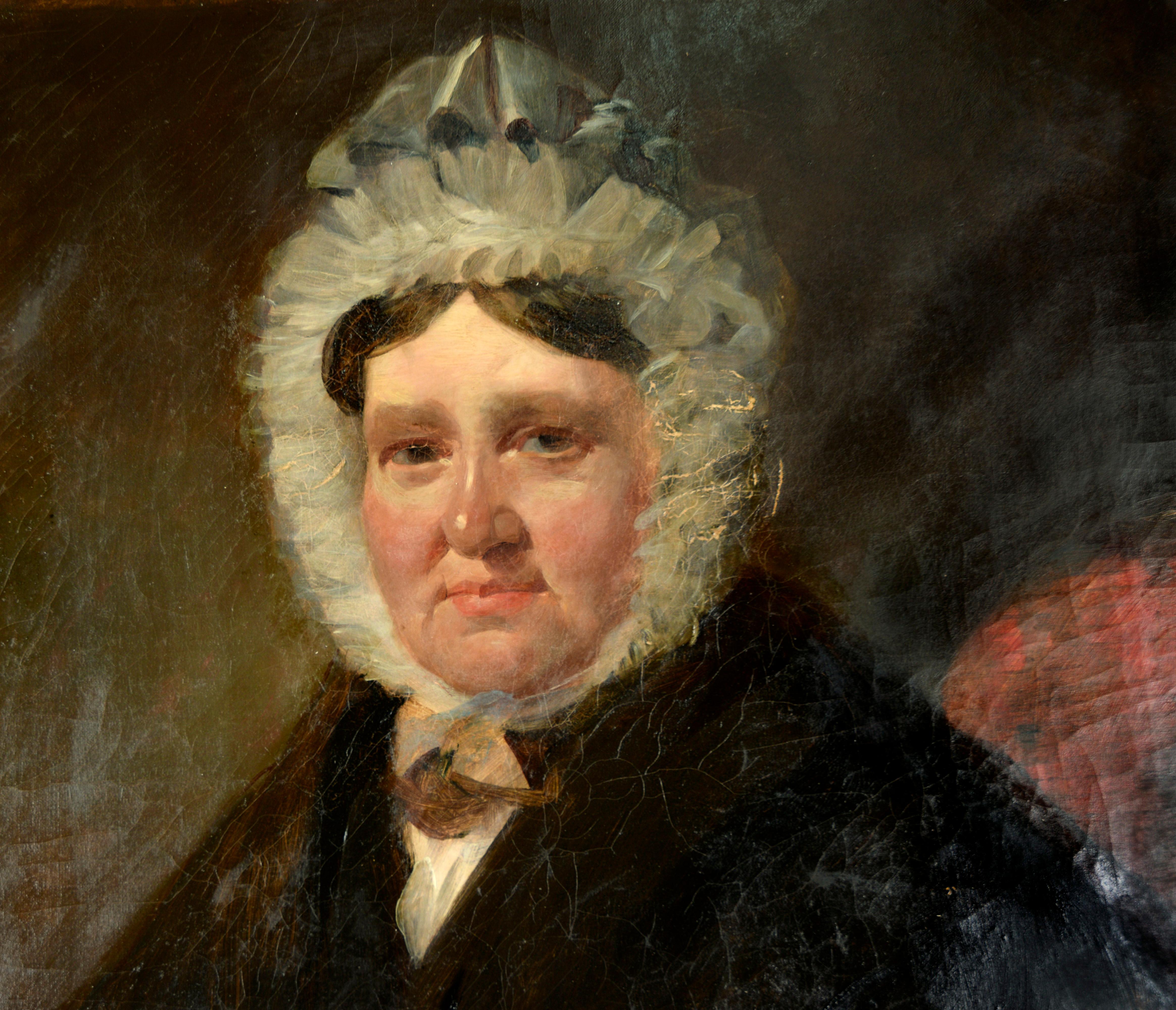 Early 19th Century Portrait of Elizabeth Clough of Keighley, Yorkshire  Unsigned - English School Painting by Sir Henry Raeburn