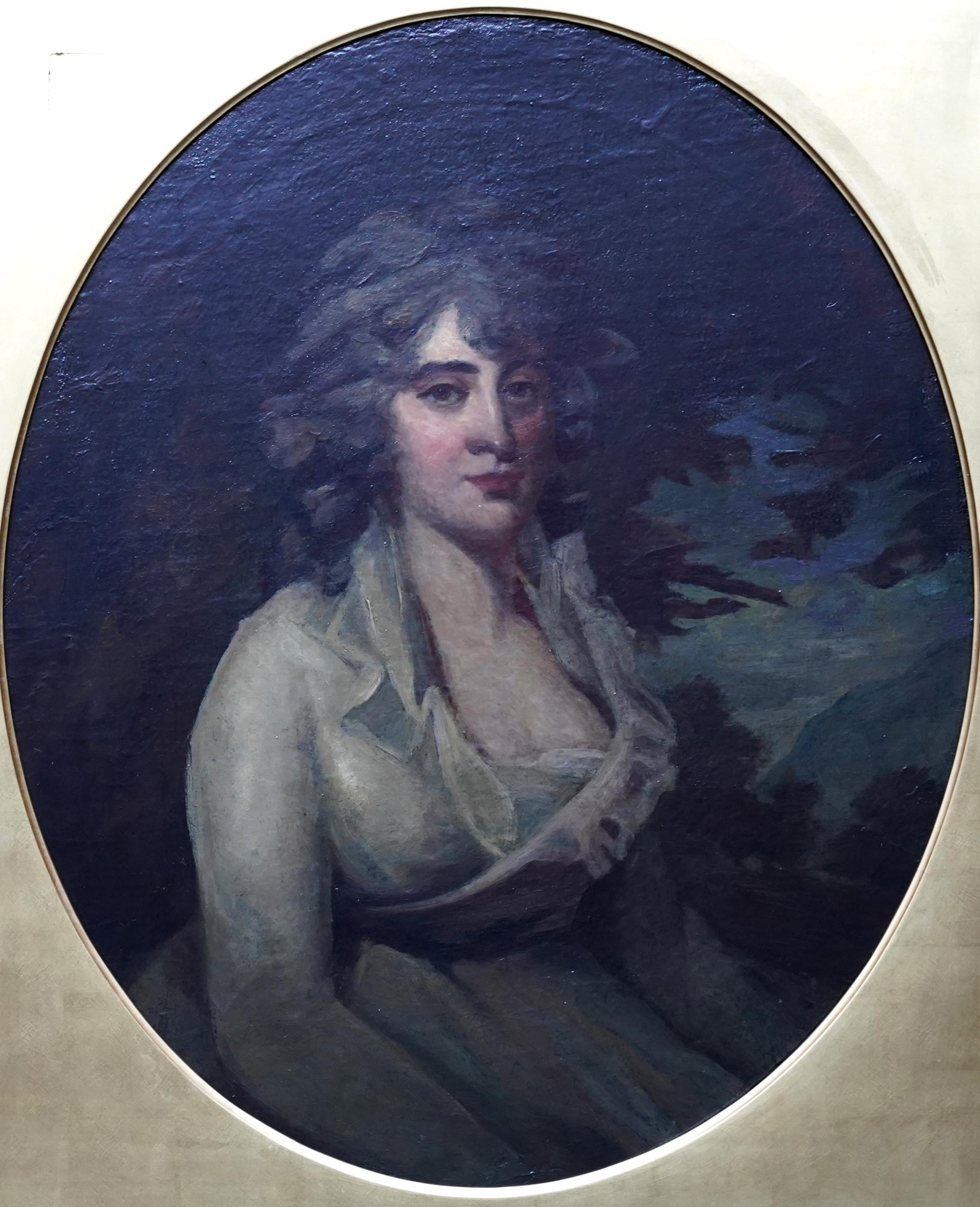Portrait of Mrs Anne Neale Tucker Lauzun - British Old Master art oil painting - Painting by Sir Henry Raeburn