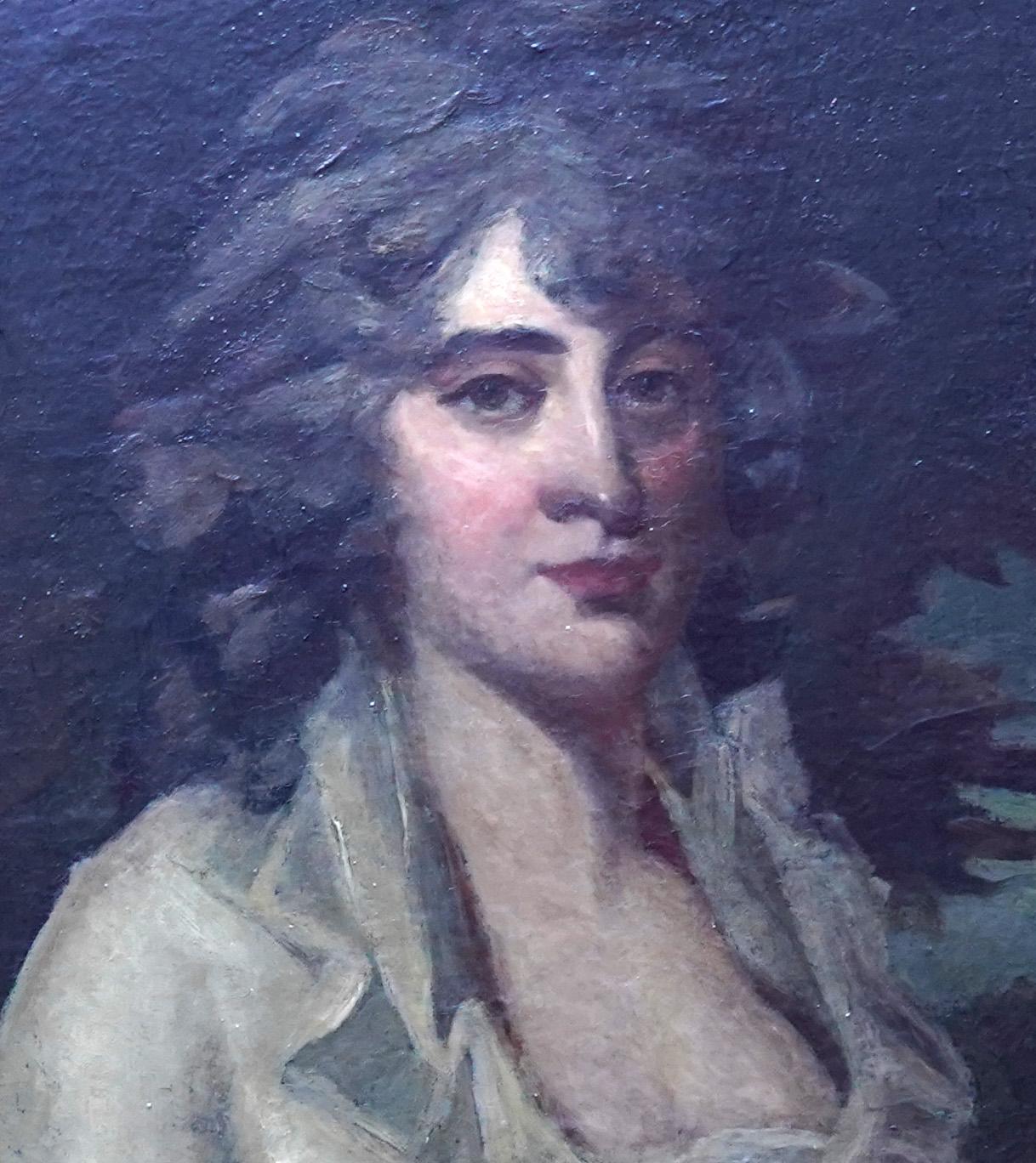 Portrait of Mrs Anne Neale Tucker Lauzun - British Old Master art oil painting - Old Masters Painting by Sir Henry Raeburn