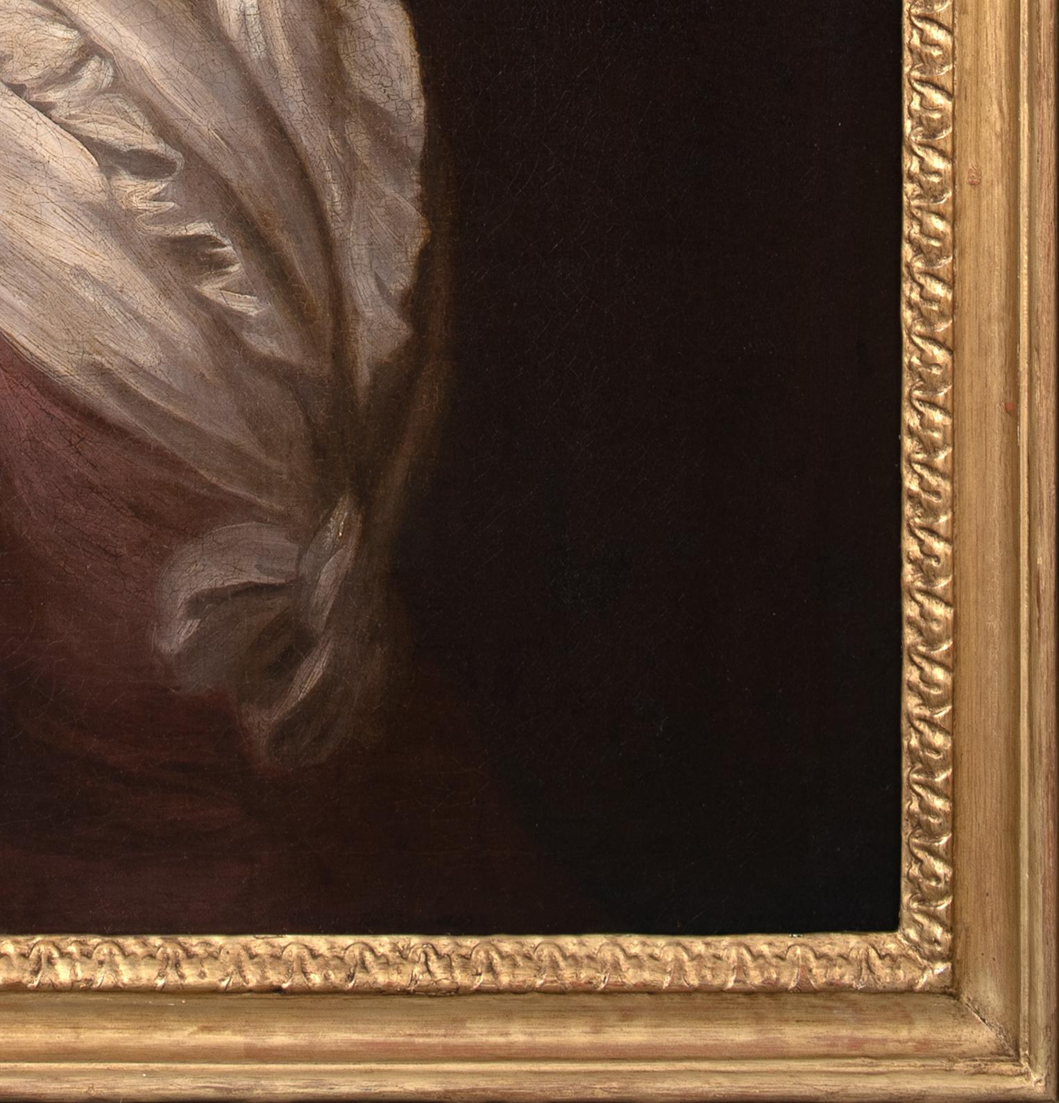 Ritratto di Mrs Isabella Blair, 18° secolo

Cerchia di Sir Henry Raeburn (1756-1823)

Grande ritratto scozzese del XVIII secolo della signora Isabella Blair, olio su tela. Ritratto a mezza lunghezza di Mrs Blair che indossa un'elaborata cuffietta in
