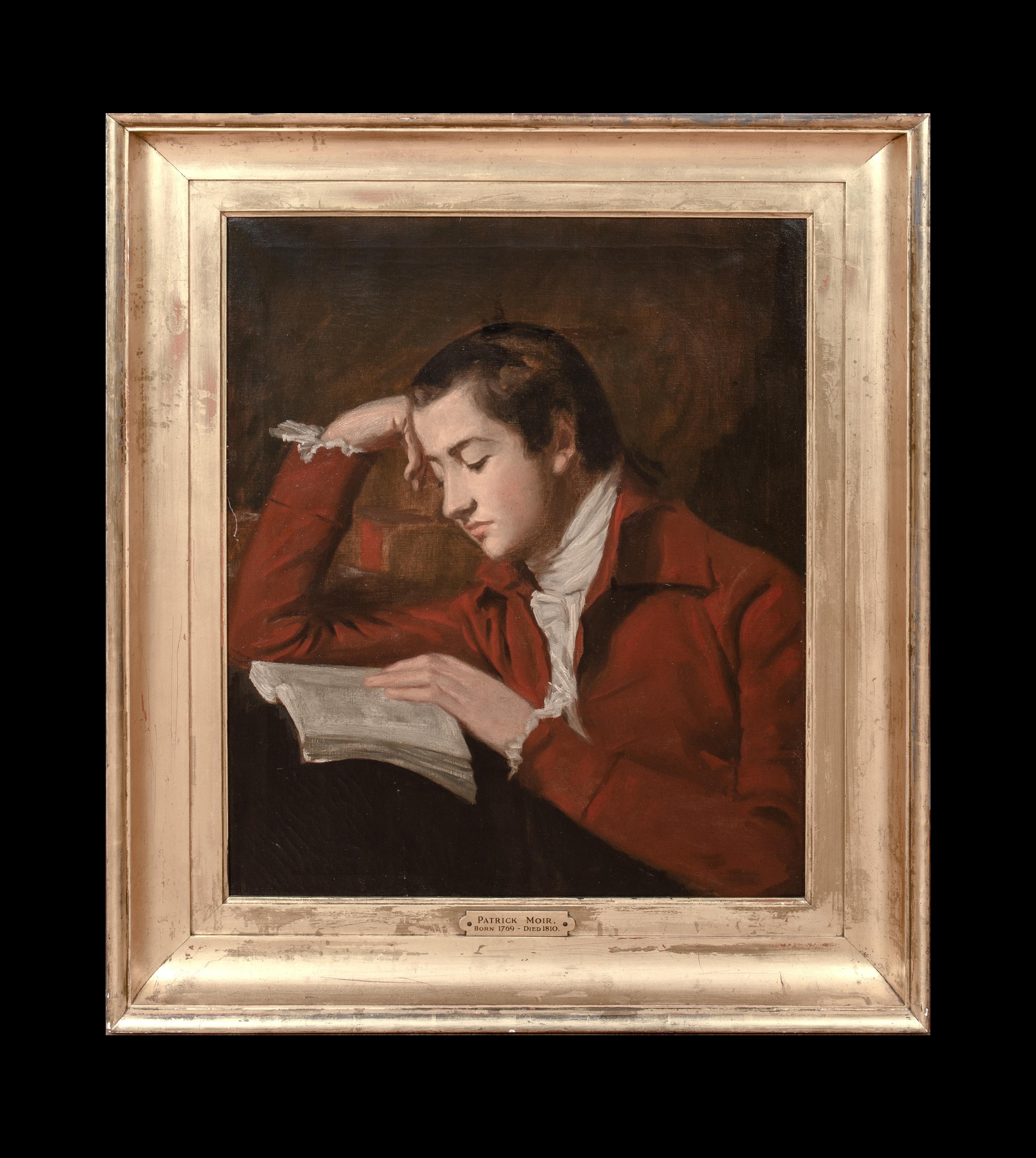 Portrait écossais de Patrick Moir (1769-1810) lecture, 18e siècle - Painting de Sir Henry Raeburn