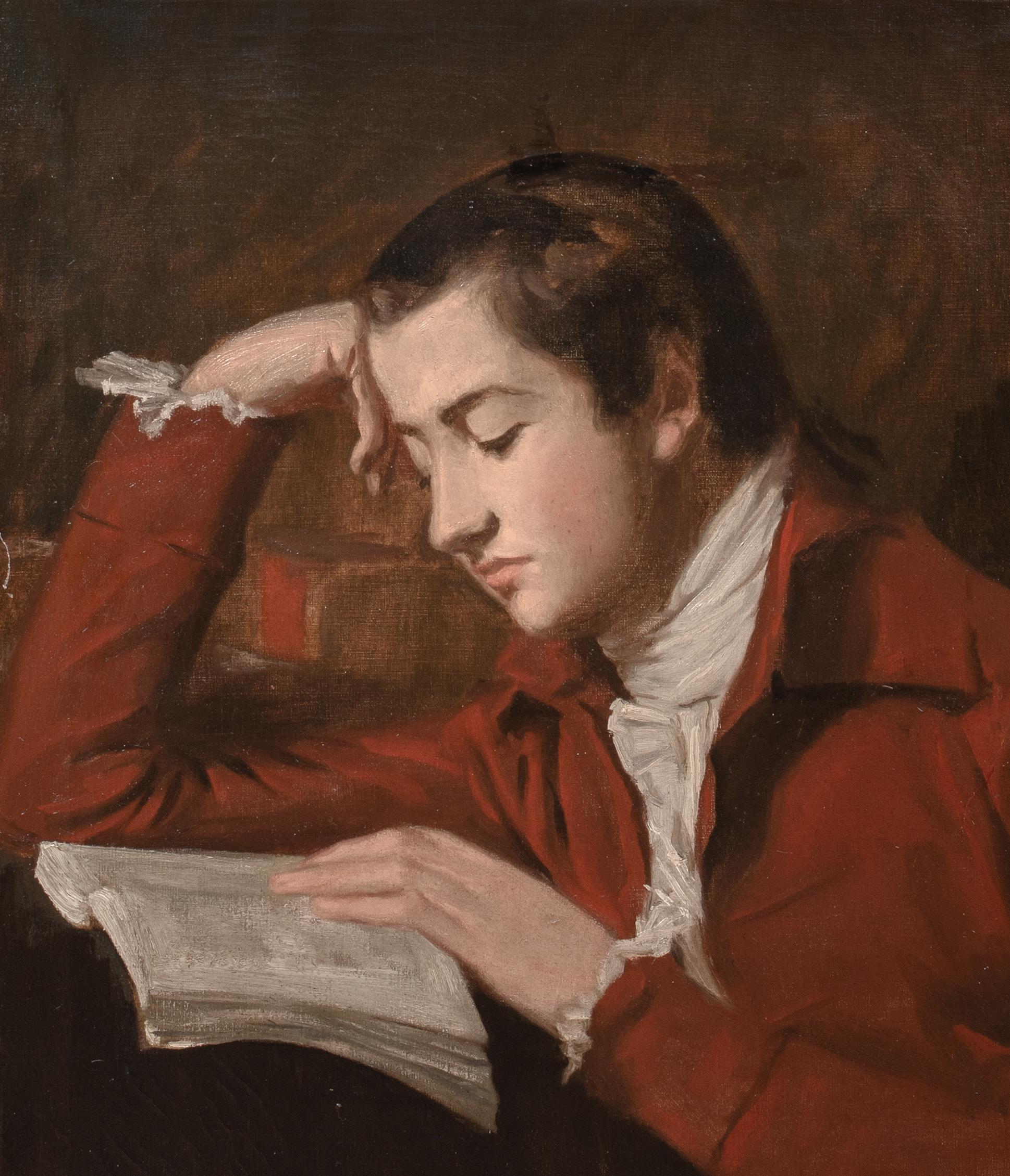 Portrait écossais de Patrick Moir (1769-1810) lecture, 18e siècle en vente 1