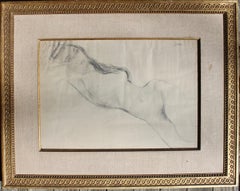 Sir Jacob Epstein 'Reclining Nude' Pencil Drawing