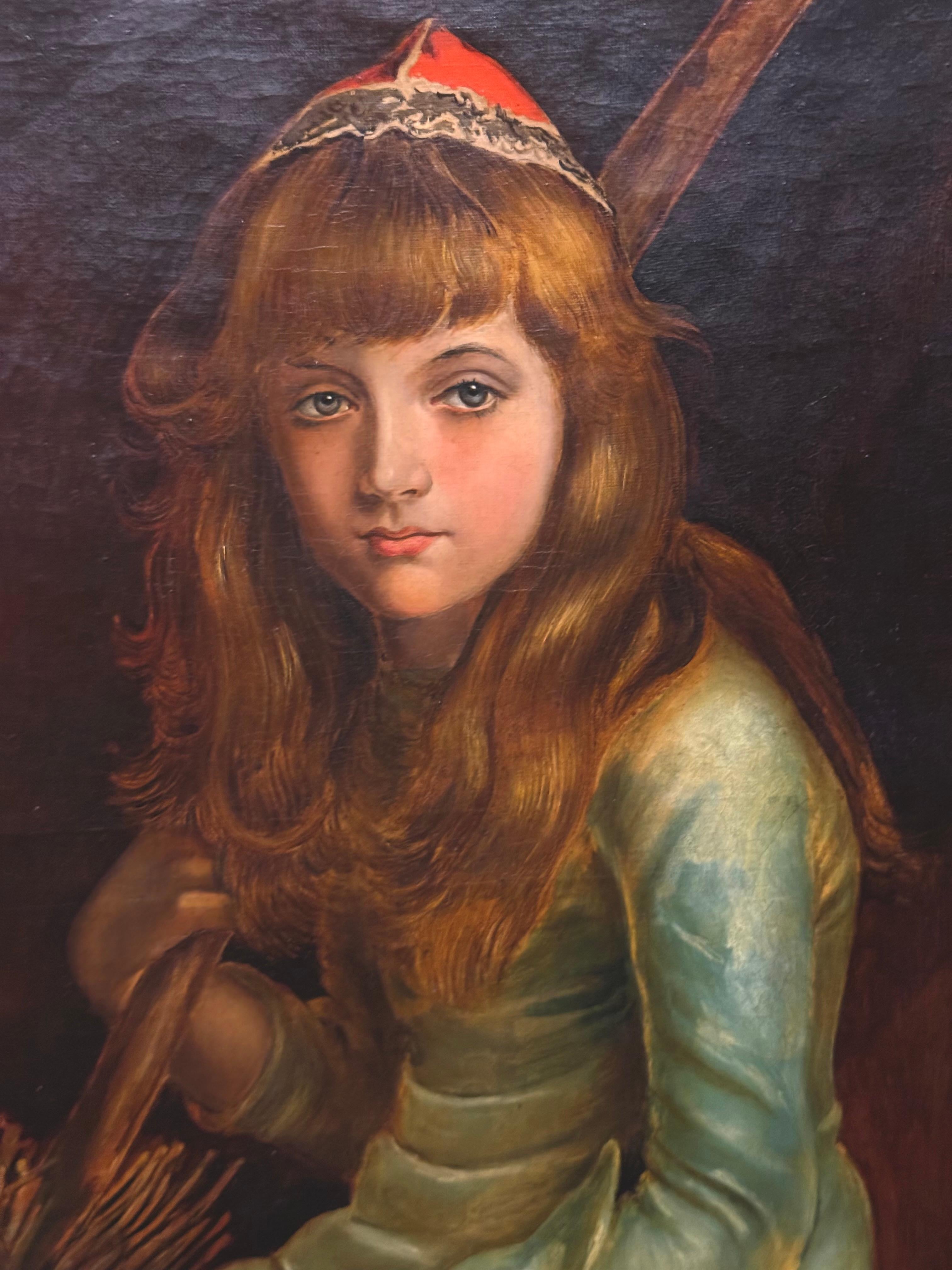 Cinderella portrait after 1881 painting in collection of Andrew Lloyd Webber For Sale 10