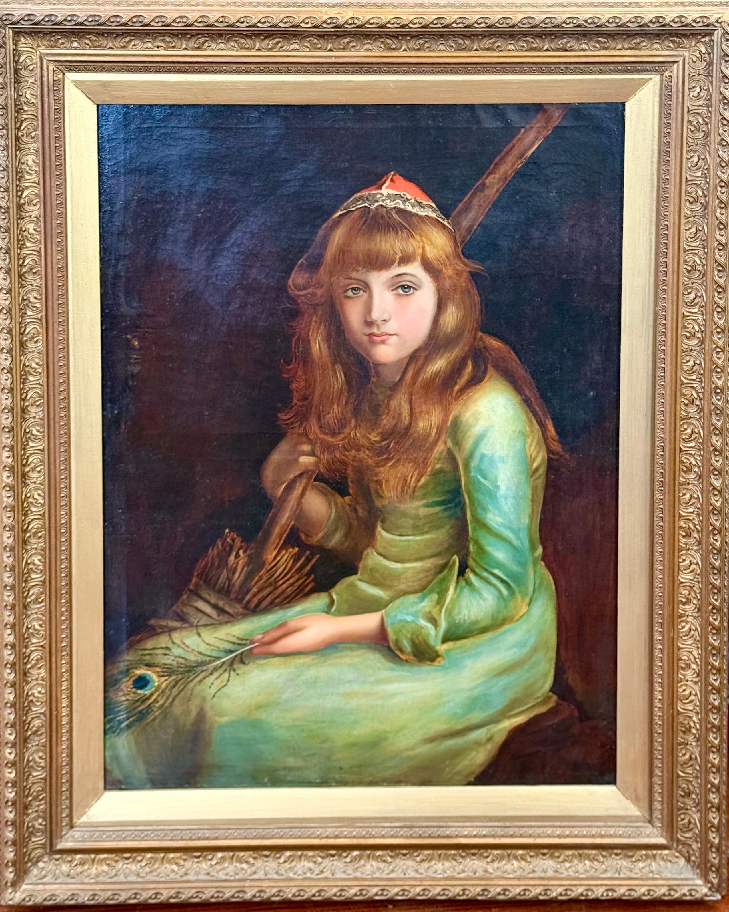 Cinderella portrait after 1881 painting in collection of Andrew Lloyd Webber For Sale 2