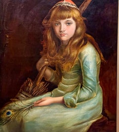 Cinderella portrait after 1881 painting in collection of Andrew Lloyd Webber