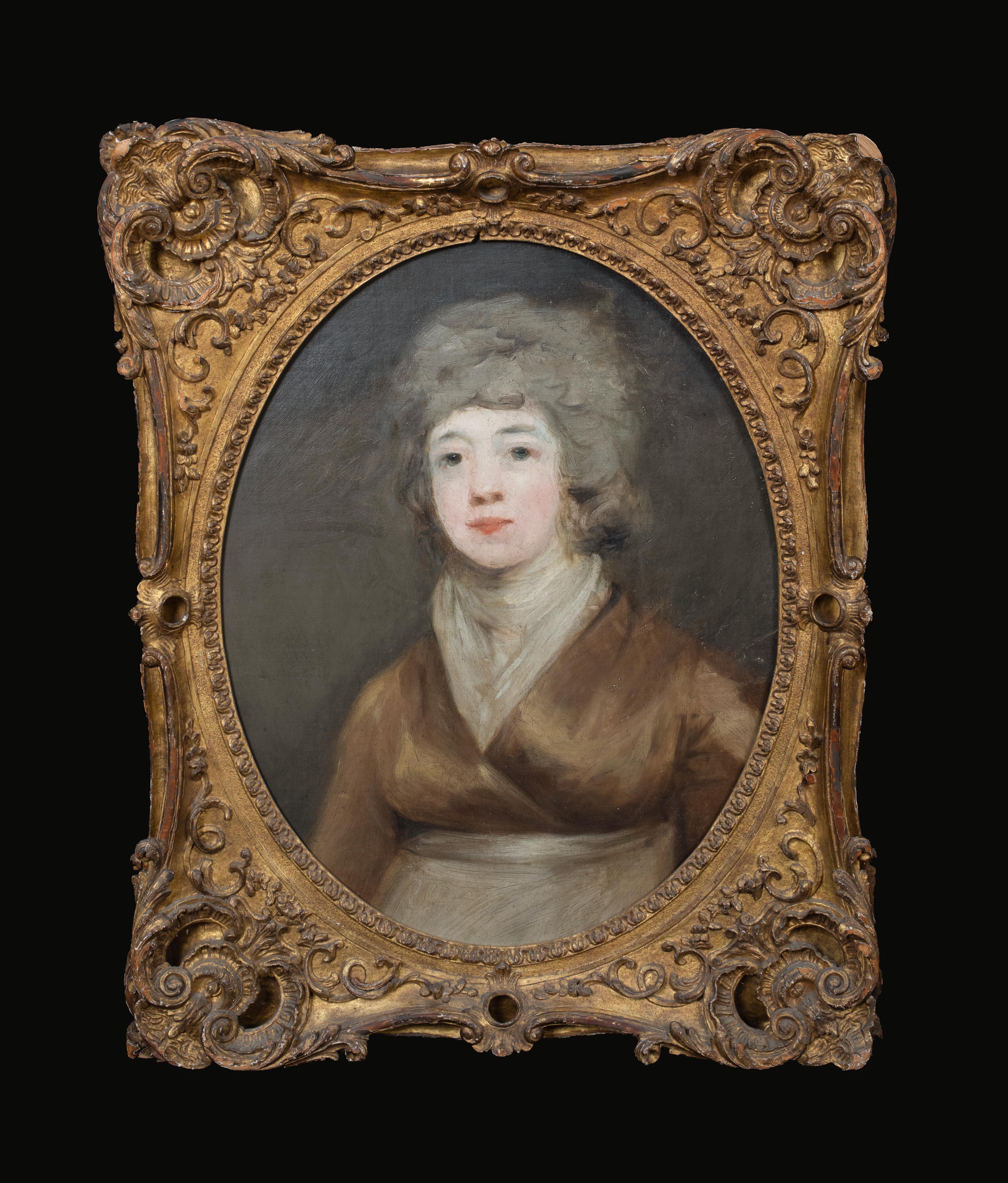 Ritratto ritenuto Sophia, Lady Burrell (1753-1802), 18° secolo - Painting di Sir John Hoppner