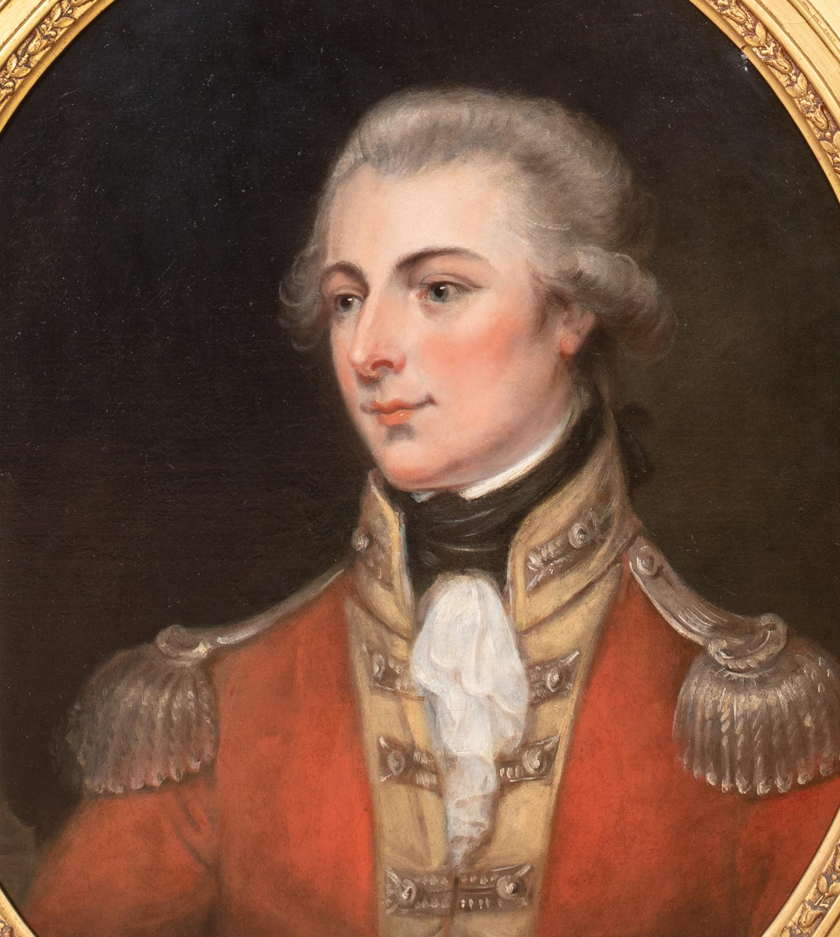 Retrato Del Coronel George Gun, Gunsborough Union, Siglo XVIII Irlandés en venta 1