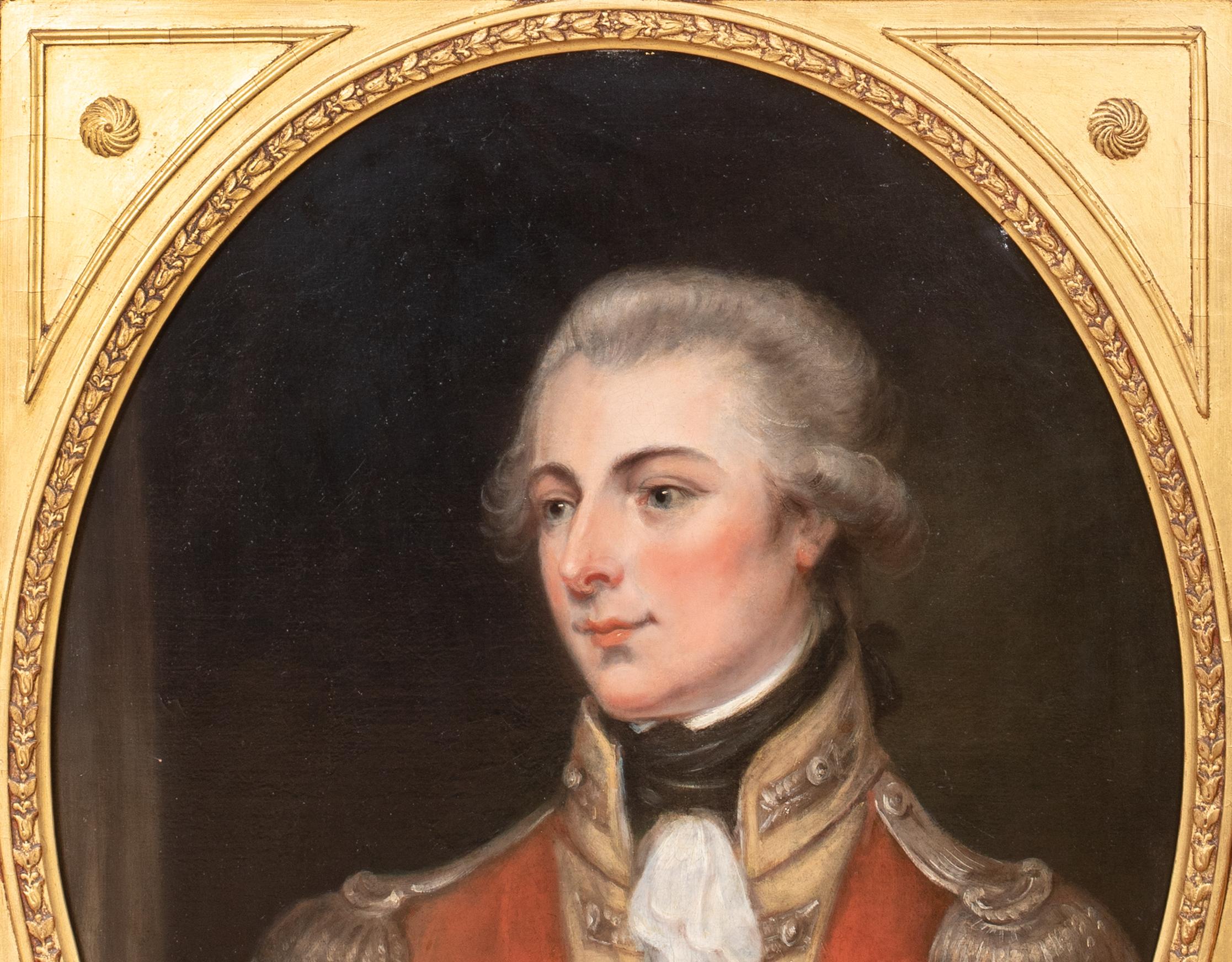 Retrato Del Coronel George Gun, Gunsborough Union, Siglo XVIII Irlandés en venta 3