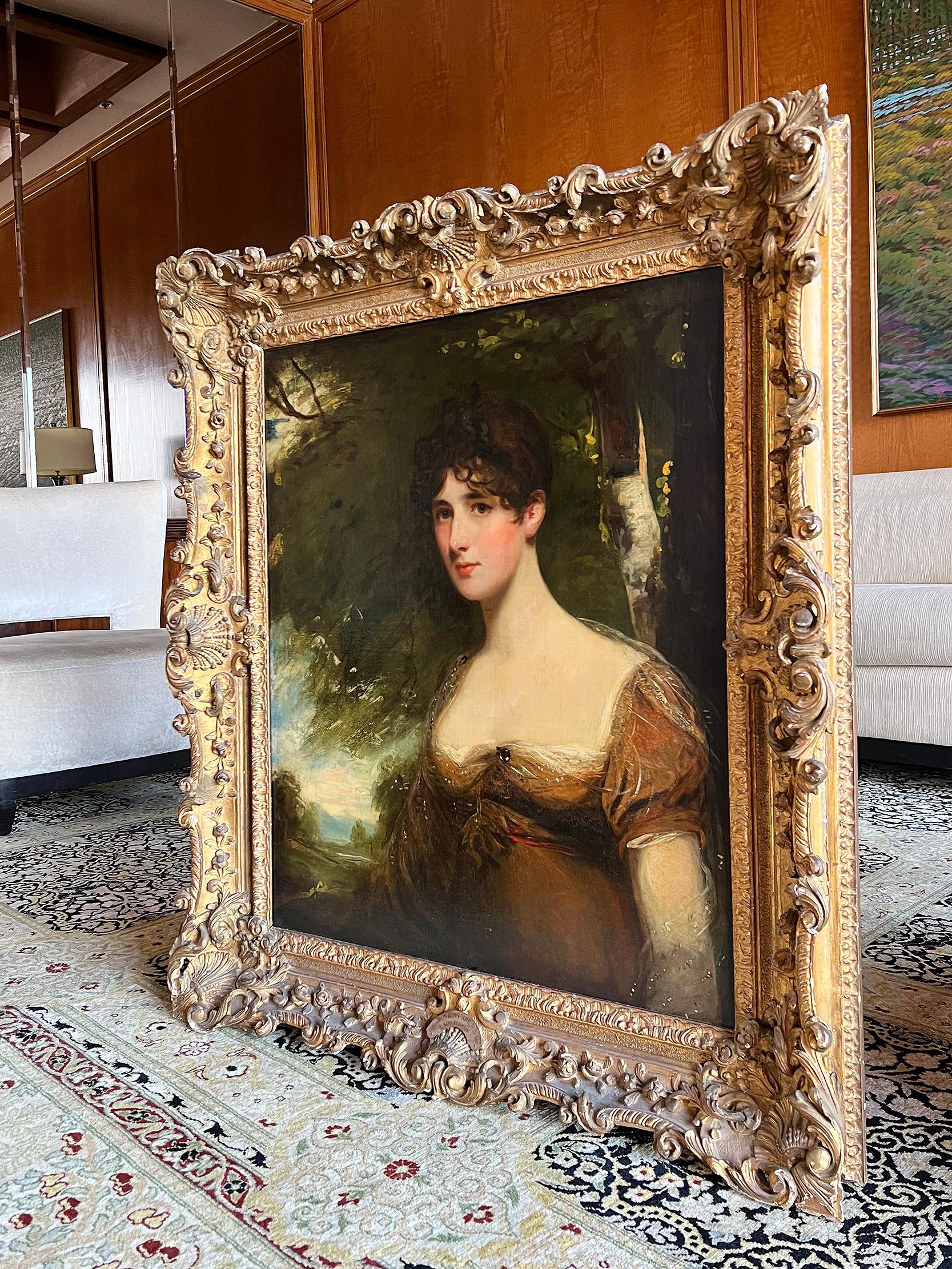 Portrait of Lady Bagot - Niece to the Duke of Wellington For Sale 7