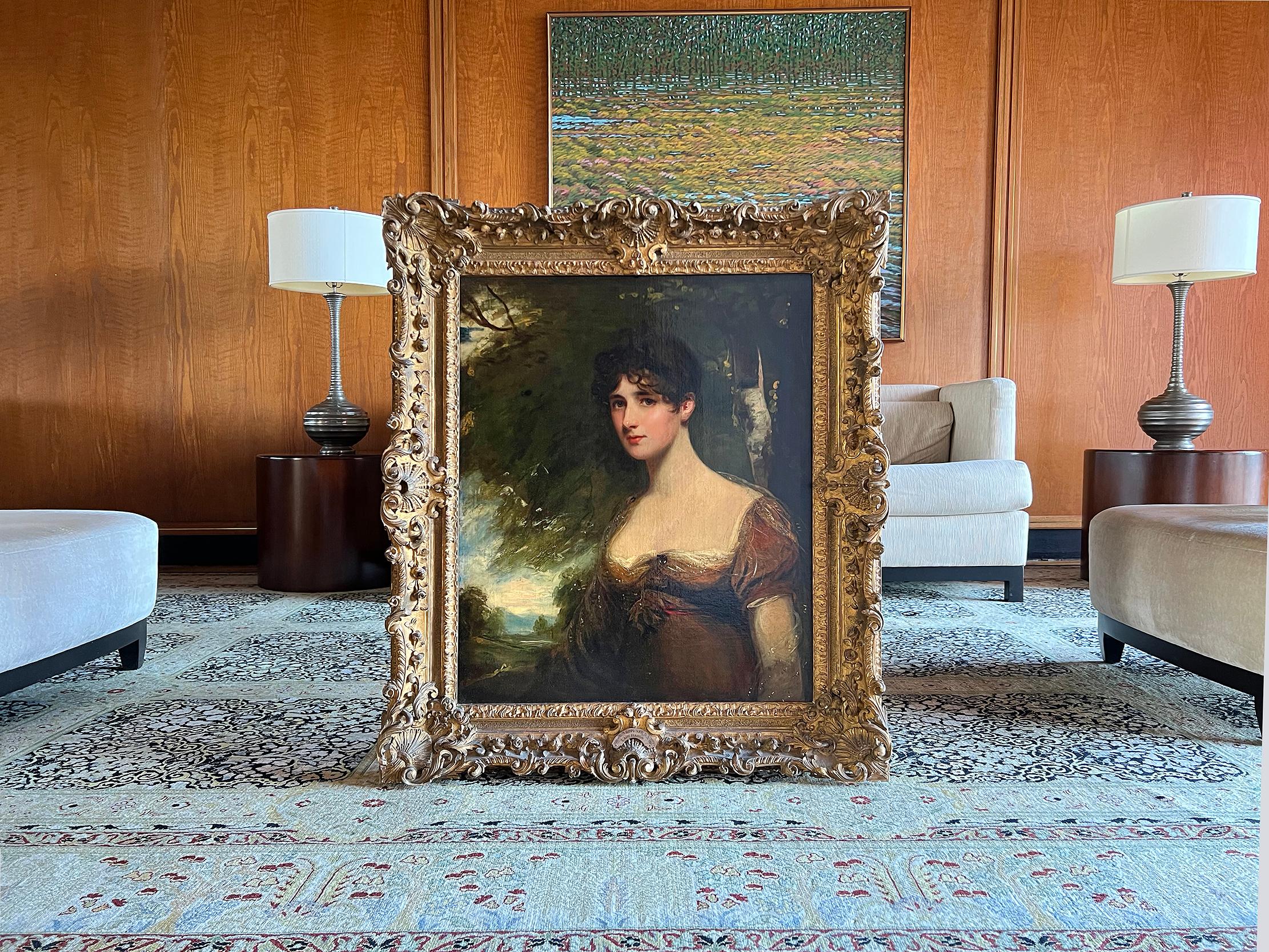 Portrait of Lady Bagot - Niece to the Duke of Wellington For Sale 8