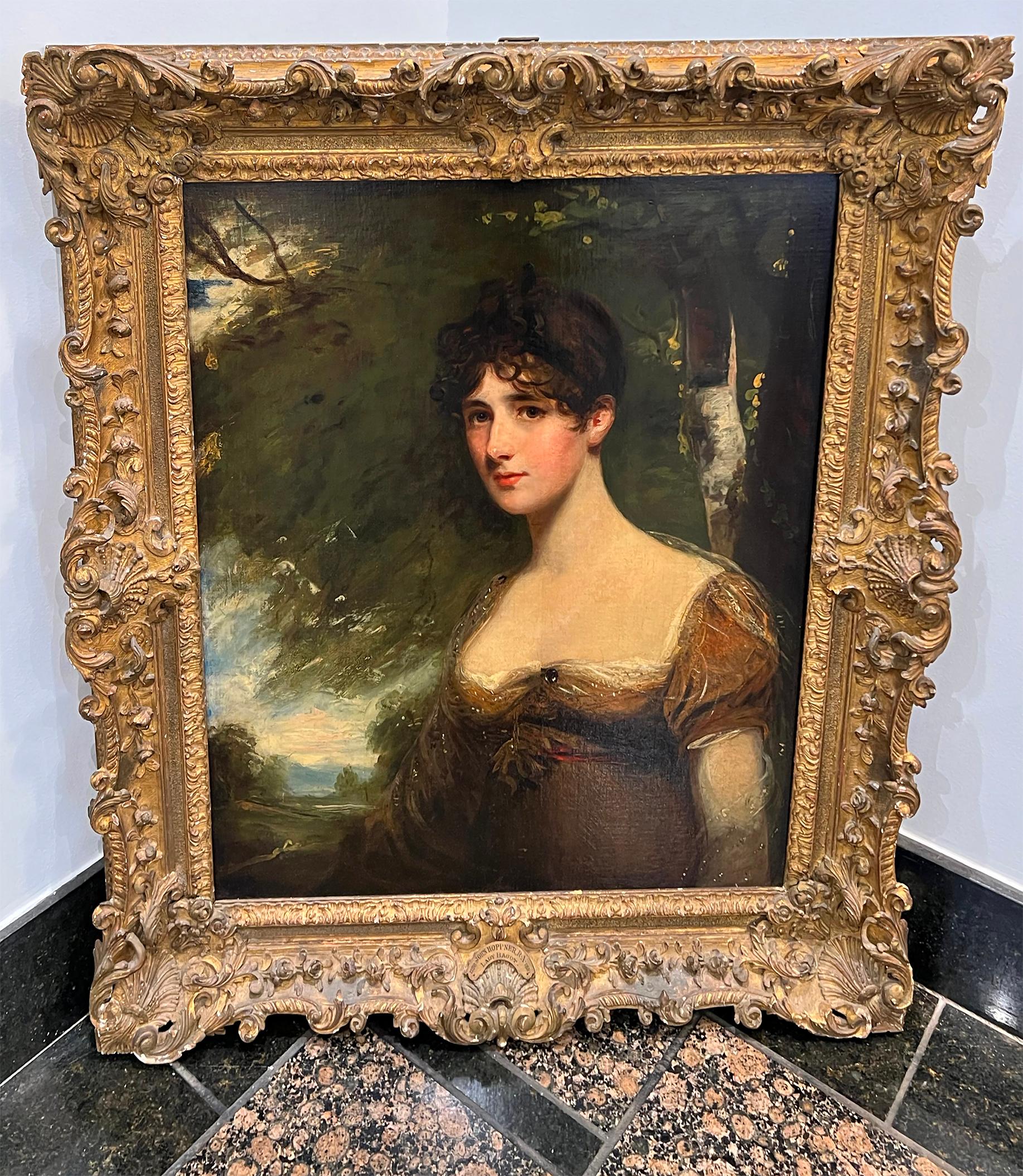 Portrait of Lady Bagot - Niece to the Duke of Wellington For Sale 10