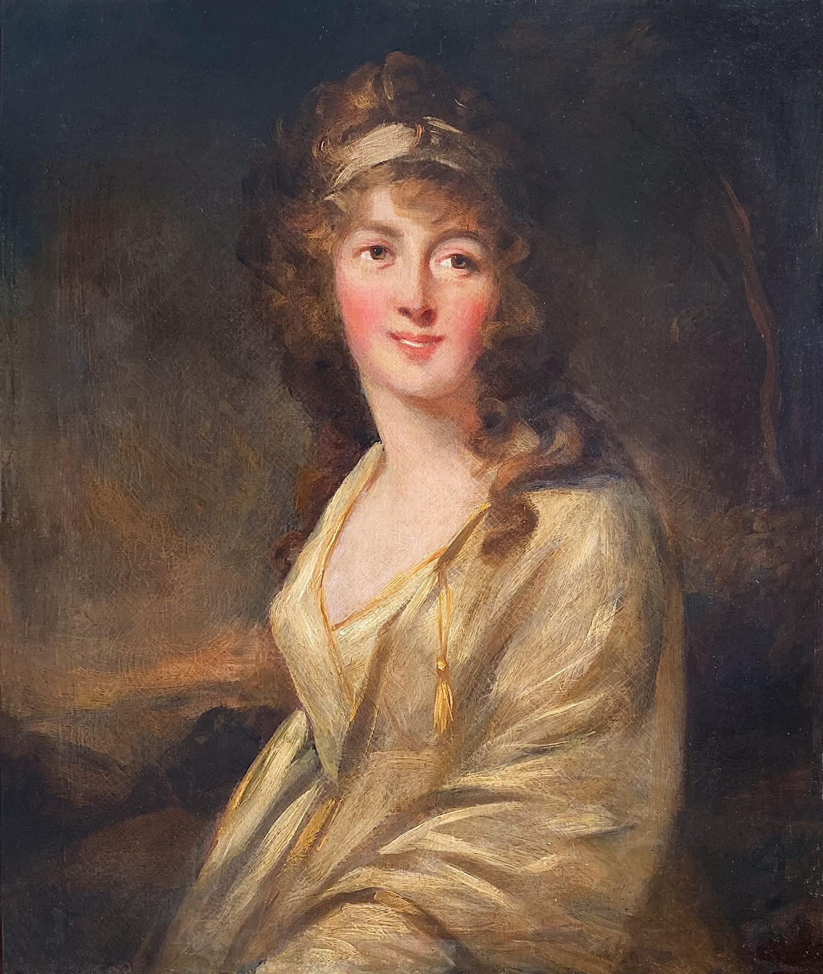 Portrait Painting Sir John Hoppner - Portrait d'une femme