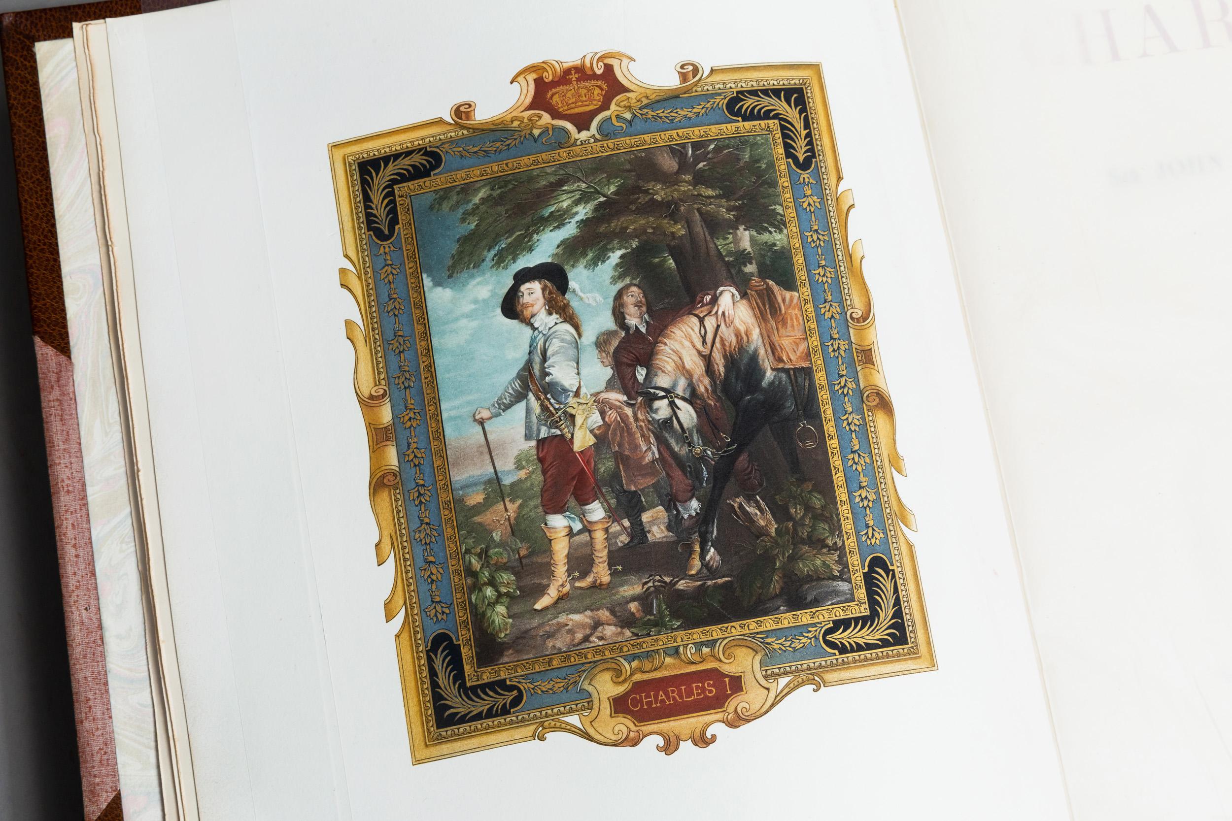 1 Volume

Relié en 3/4 maroquin havane, cartons en toile par Bickers & Son, tranches supérieures dorées, bandes relevées, dorure sur le dos, écusson royal sur la couverture avant. Coloré à la main
Frontispice.

Profondément illustré dans tout