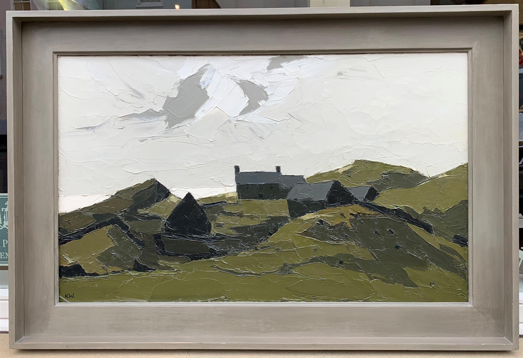 Sir Kyffin Williams (OBE RA) was born in 1918 in Llangefni, Anglesey, Wales. He studied at the Slade School of Fine Art, London from 1941 to 1944. He went on to become the Senior Art Master at Highgate School from 1944 to 1973, and in 1968 gained a