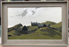 Farm Cwm Bychan - Welsh Landscapse oil painting by Kyffin Williams