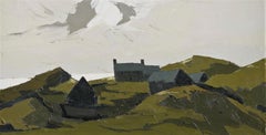 Farm Cwm Bychan - Welsh Landscapse oil painting by Kyffin Williams