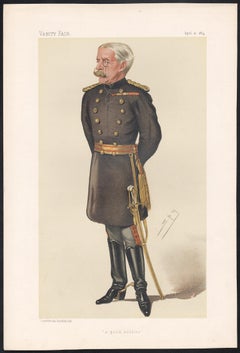 'a good soldier', Vanity Fair military army portrait chromolithograph, 1884