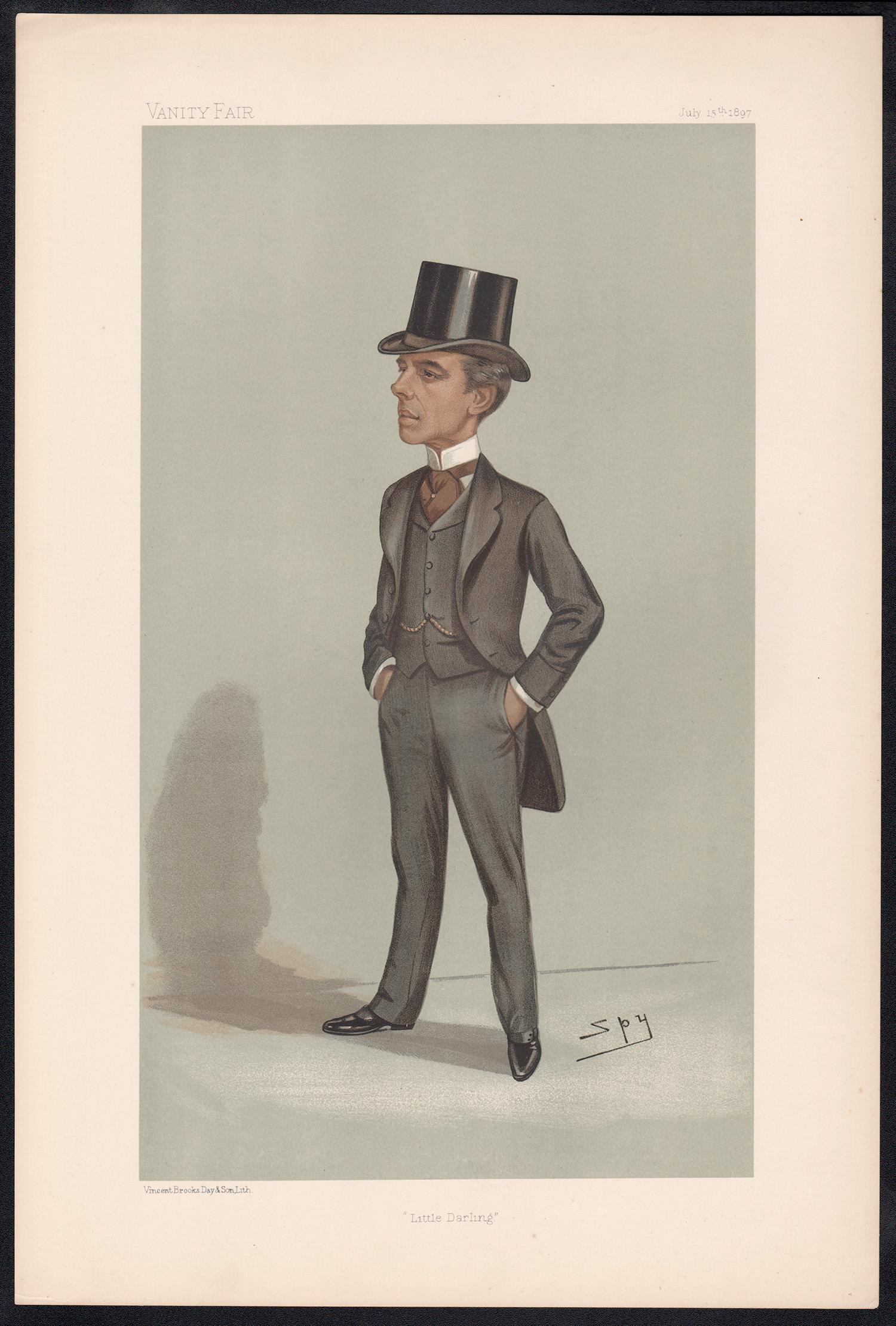 Charles John Darling, lawyer, Vanity Fair caricature portrait, 1897 - Print by Sir Leslie Ward