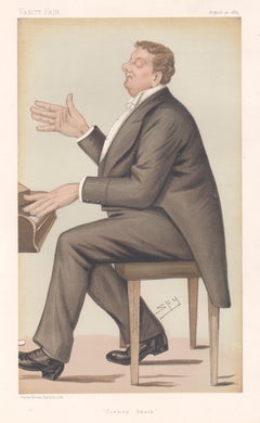 Corney Grain, Karikaturporträt von Vanity Fair, 1885