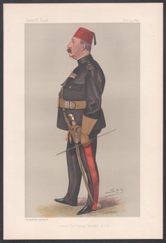 General Sir Francis Grenfell KCB, Vanity Fair military caricature portrait, 1889