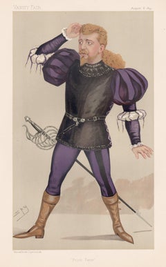 Jean De Reszke, Vanity Fair Polish singer caricature portrait, 1891
