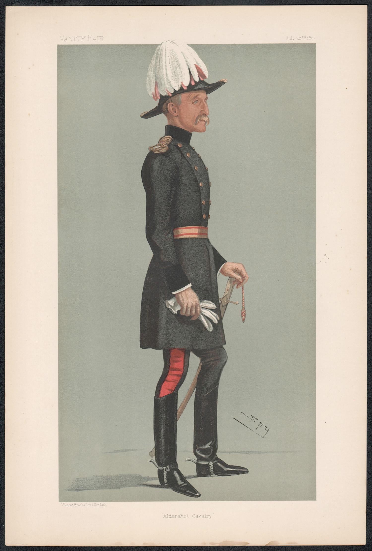 Major General The Hon. Reginald Talbot , Vanity Fair caricature portrait, 1897 - Print by Sir Leslie Ward