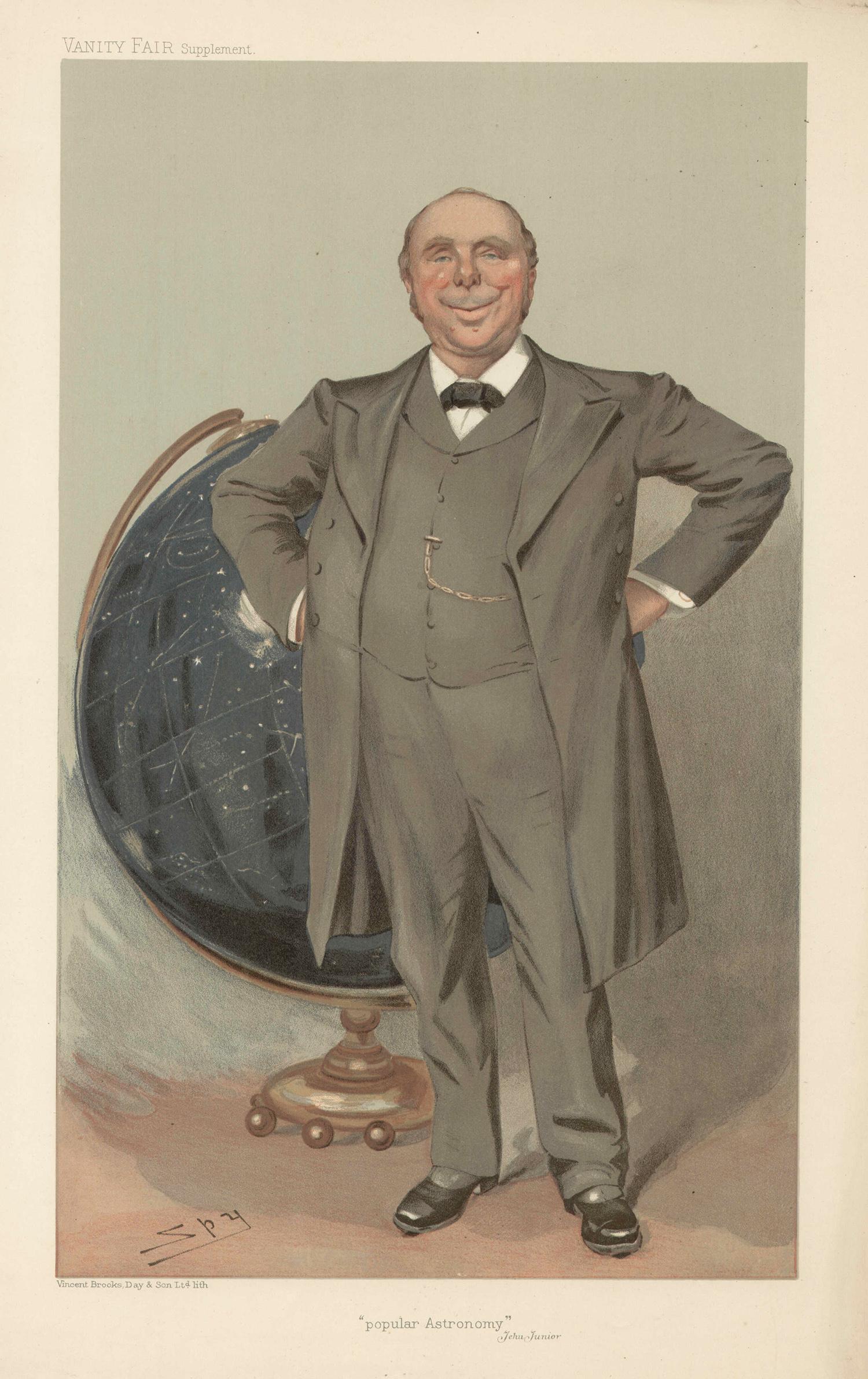 Robert Ball, astronomer, Vanity Fair portrait chromolithograph, 1905