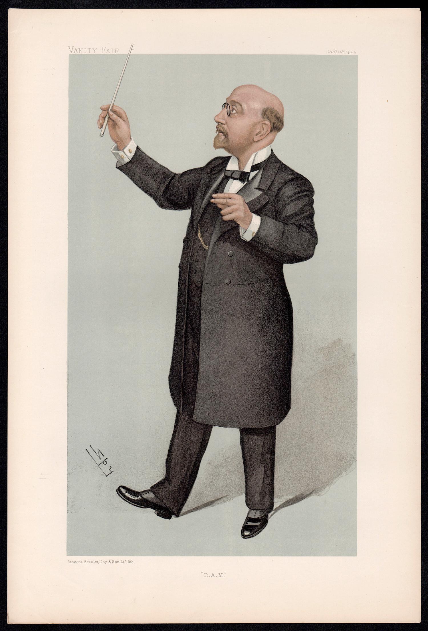Sir Alexander Mackenzie, composer, Vanity Fair caricature portrait, 1904 - Print by Sir Leslie Ward