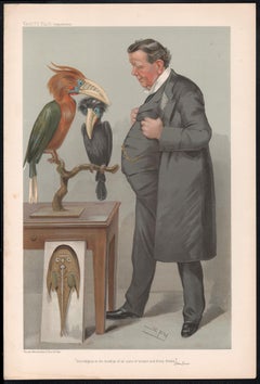 Sir Edwin Ray Lankester, zoologo tassidermico di Vanity Fair ritratto caricaturale