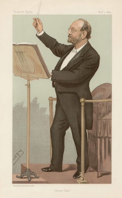 Sir Joseph Barnby, Vanity Fair musician portrait chromolithograph, 1894