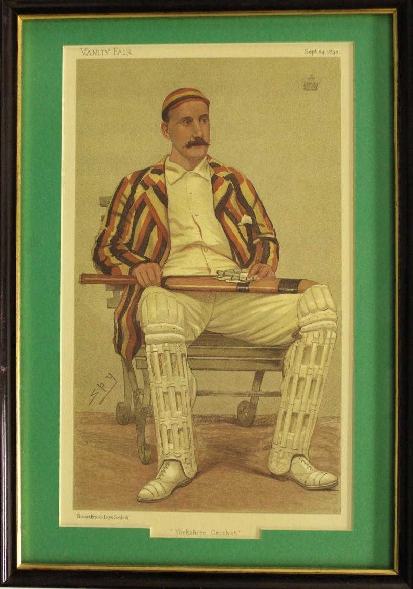 Yorkshire Cricket - Print by Sir Leslie Ward