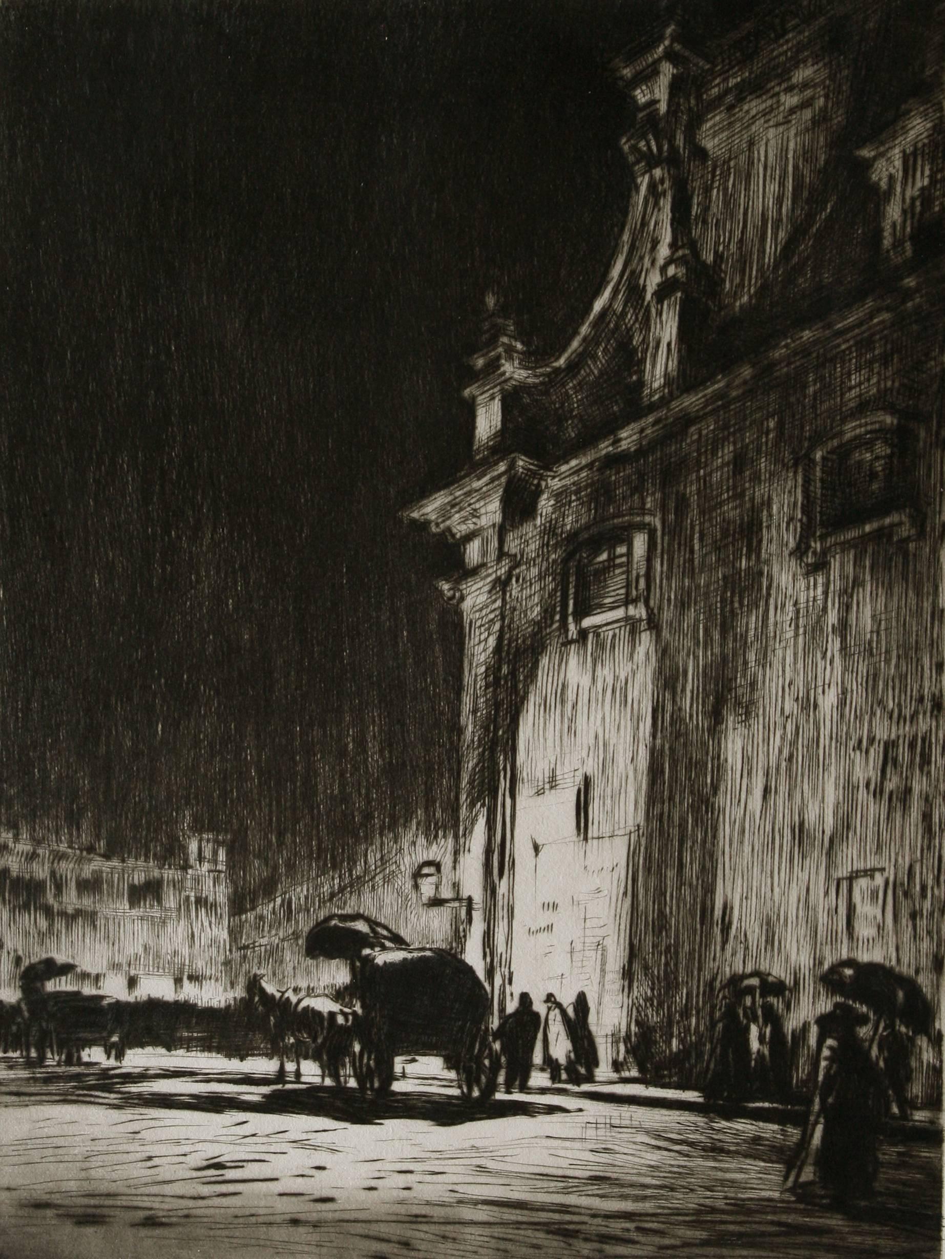 Rainy Night in Rome. 