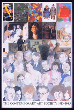 Vintage British Sir Peter Blake lithograph, Contemporary Art Society 1910-1985