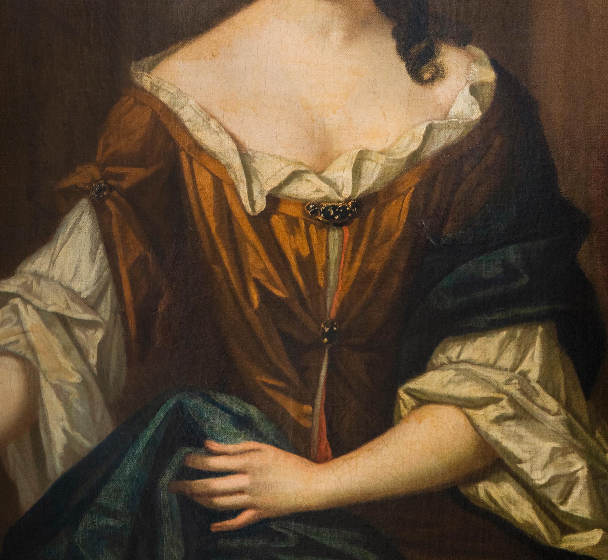 Canvas Sir Peter Lely Attributed Portrait of a Noblewoman