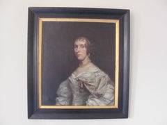 18th century antique portrait of an aristocratic lady,follower peter lely
